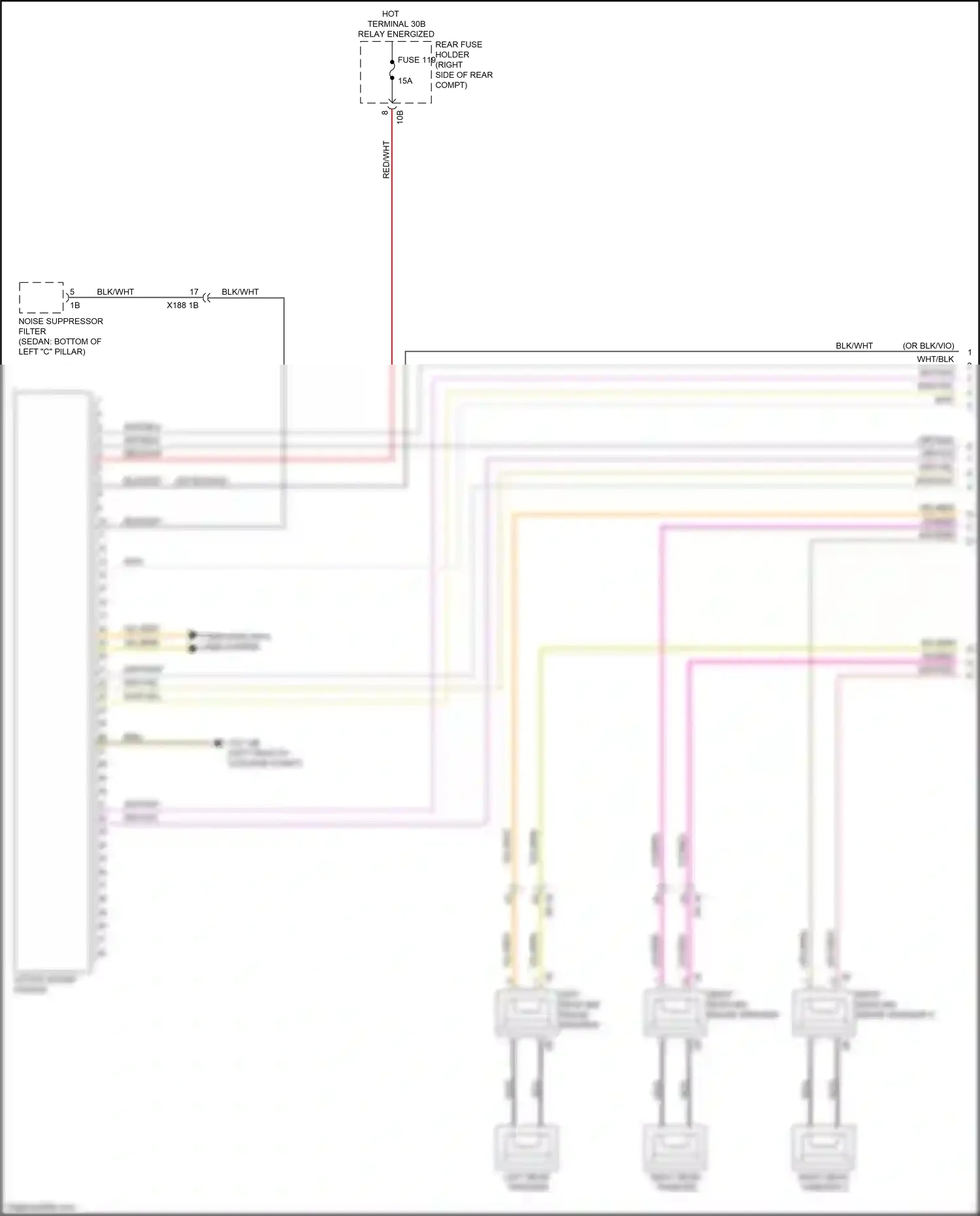 Wiring diagram computer data lines system for BMW 5 series F10/F11 facelift (2013-2017) (38 of 107)