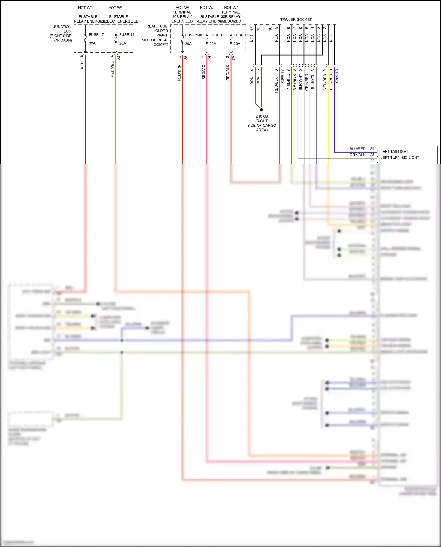 Wiring diagram computer data lines system for BMW 5 series F10/F11 facelift (2013-2017) (59 of 107)