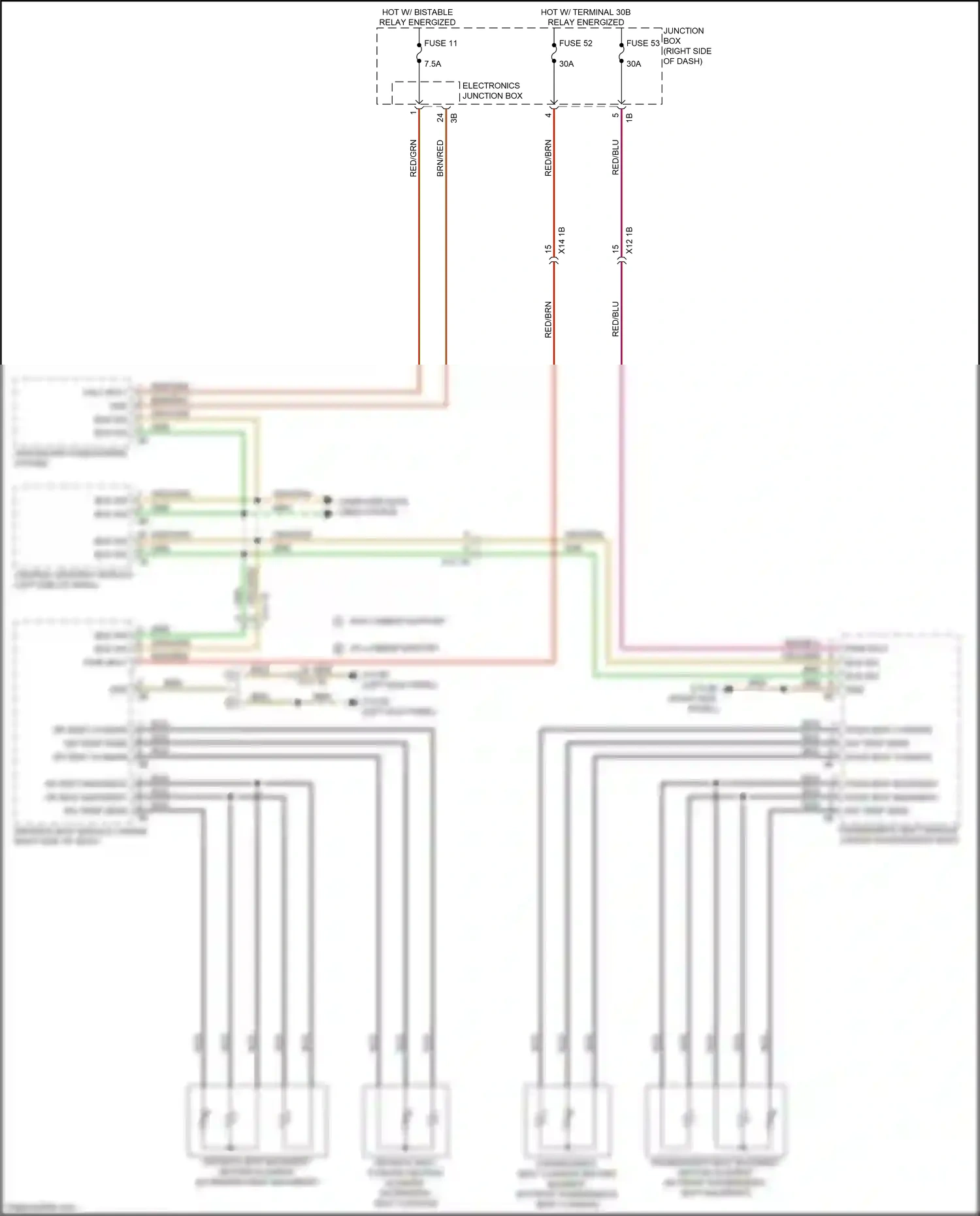 Wiring diagram computer data lines system for BMW 5 series F10/F11 facelift (2013-2017) (15 of 107)
