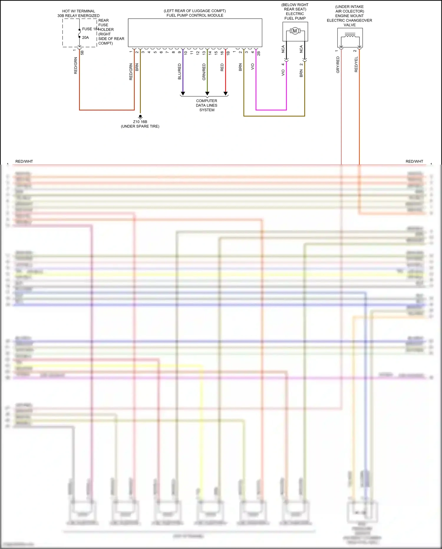 Wiring diagram computer data lines system for BMW 5 series F10/F11 facelift (2013-2017) (89 of 107)