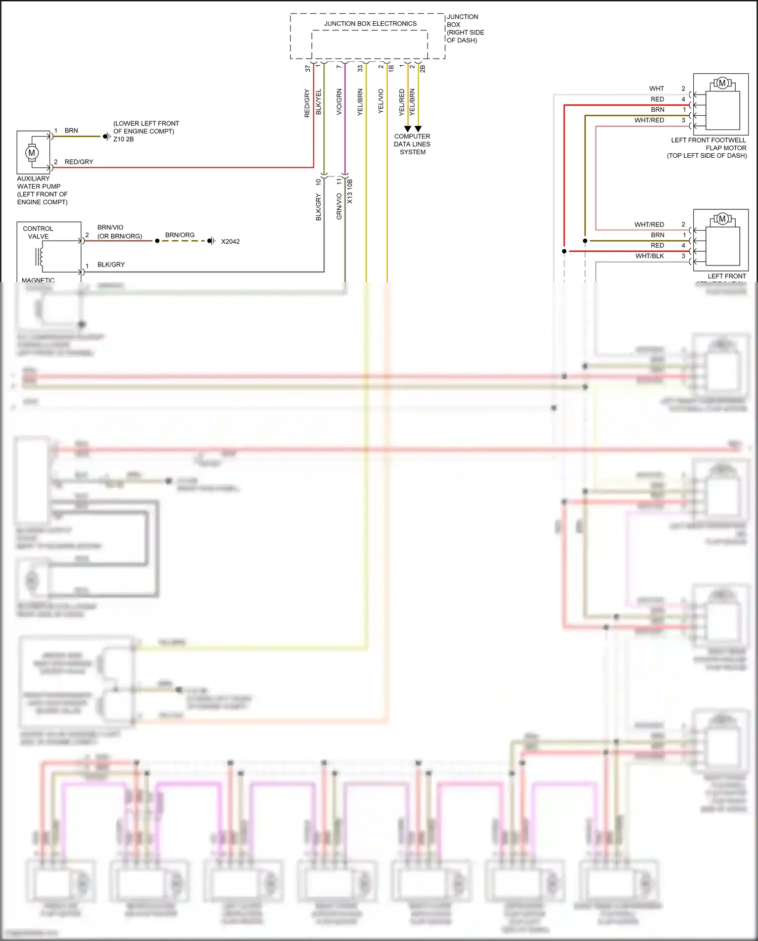Wiring diagram computer data lines system for BMW 5 series F10/F11 facelift (2013-2017) (6 of 107)