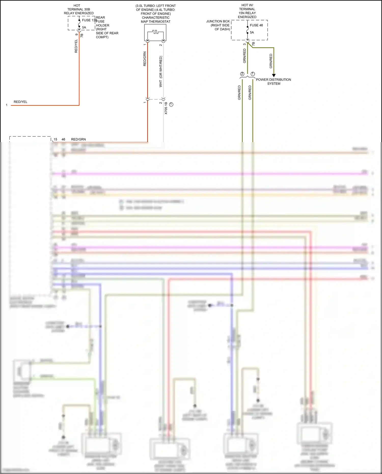 Wiring diagram computer data lines system for BMW 5 series F10/F11 facelift (2013-2017) (98 of 107)