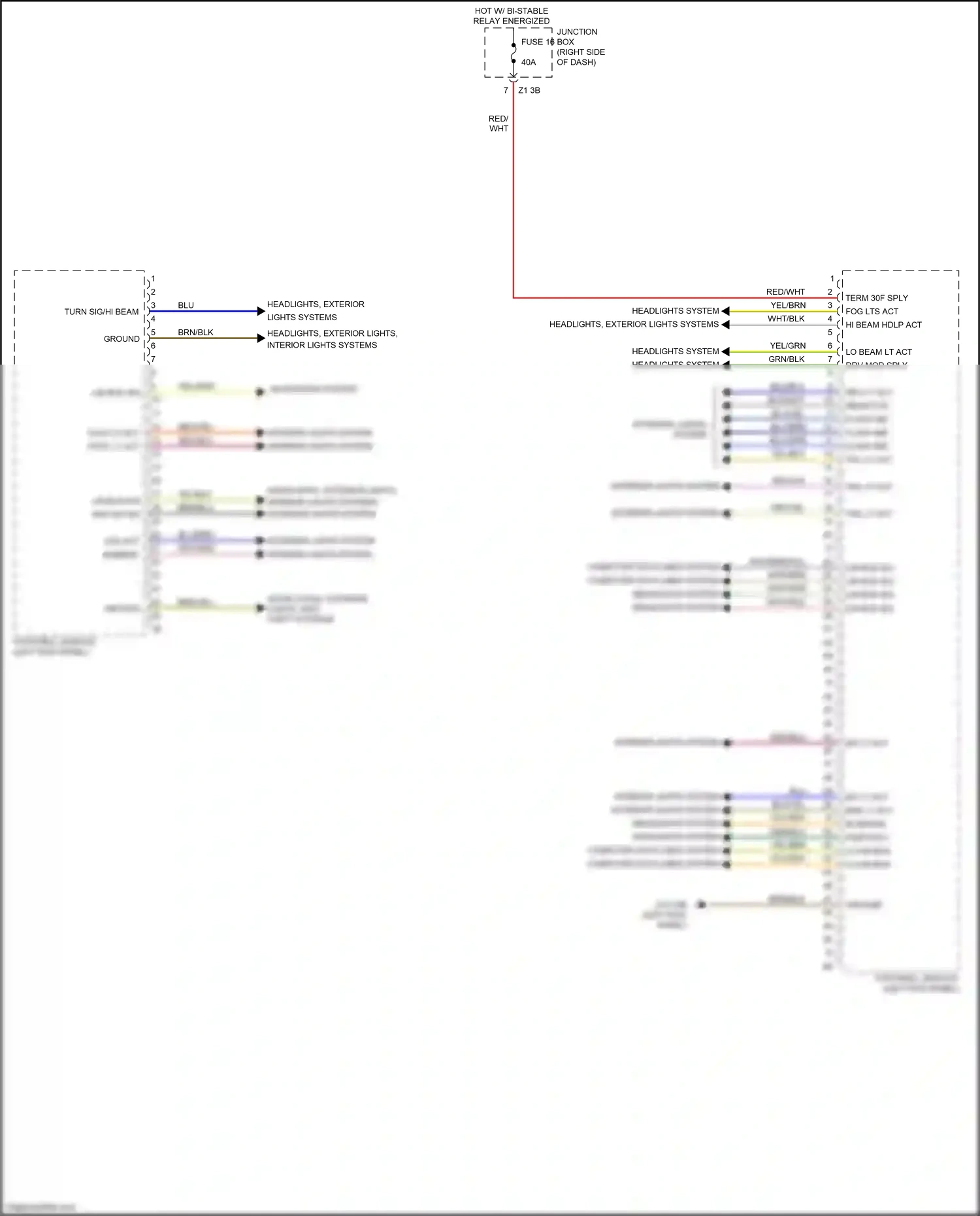 Wiring diagram computer data lines system for BMW 5 series F10/F11 facelift (2013-2017) (82 of 107)