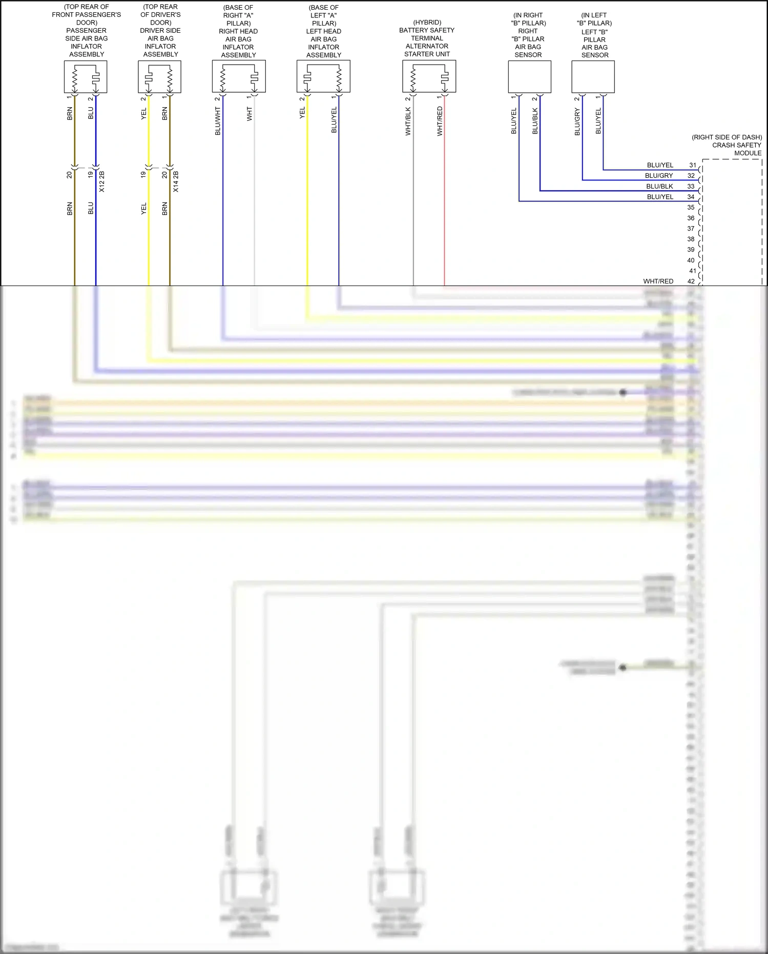Wiring diagram computer data lines system for BMW 5 series F10/F11 facelift (2013-2017) (28 of 107)