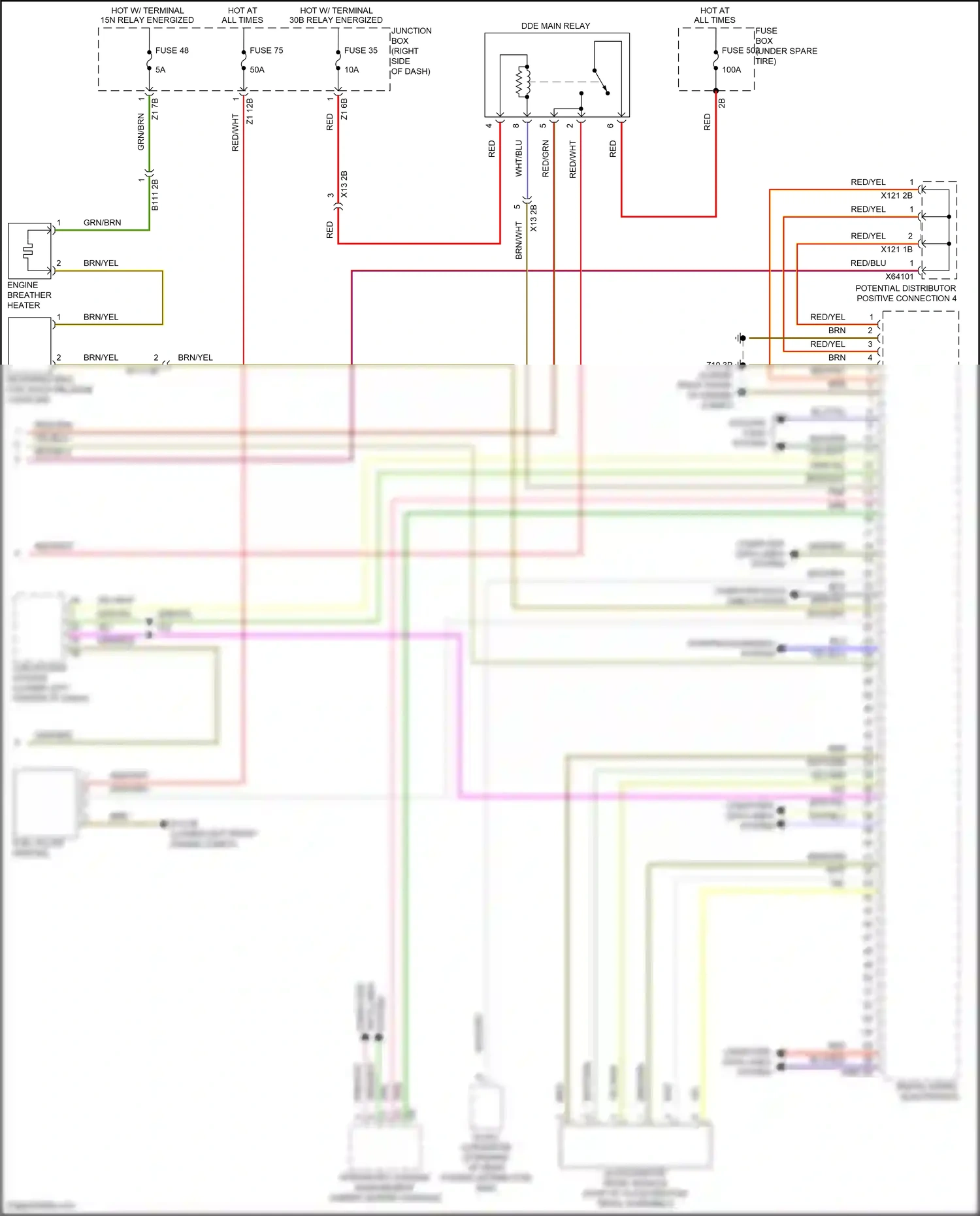 Wiring diagram data lines for BMW 5 series F10/F11 facelift (2013-2017) (3 of 3)