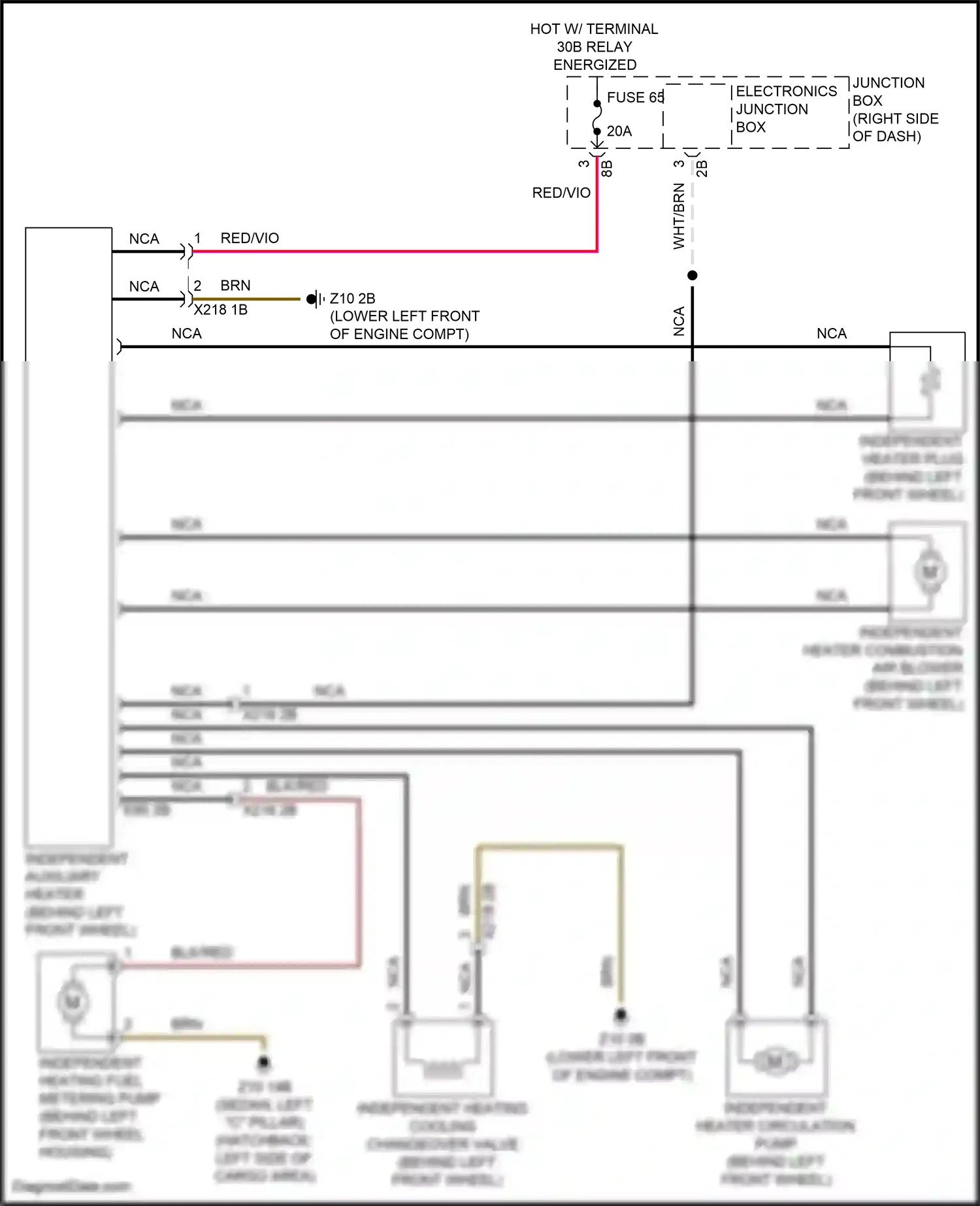 Wiring diagram electronics junction box for BMW 5 series F10/F11 facelift (2013-2017) (7 of 31)