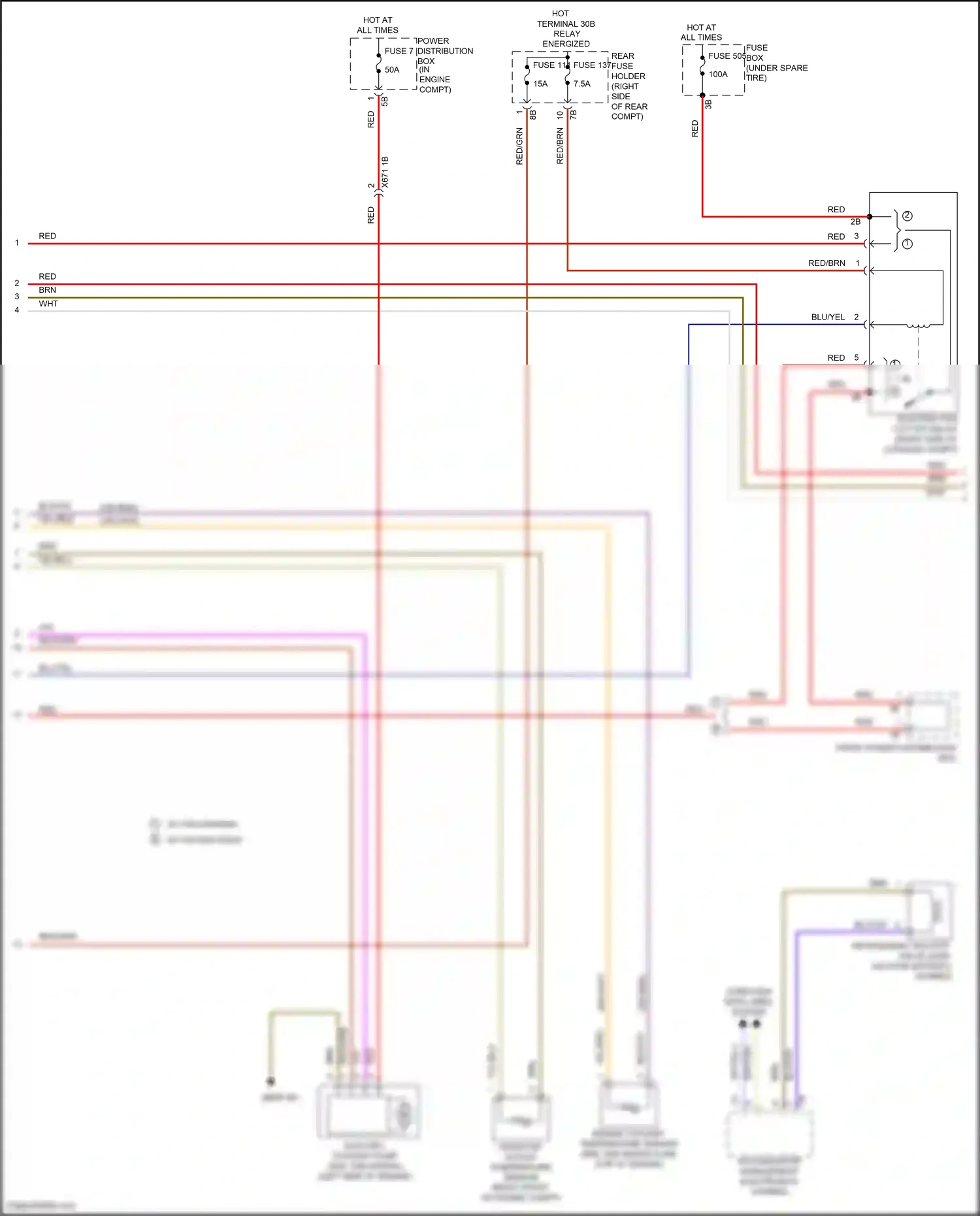 Wiring diagram engine coolant temperature sensor for BMW 5 series F10/F11 facelift (2013-2017) (1 of 6)