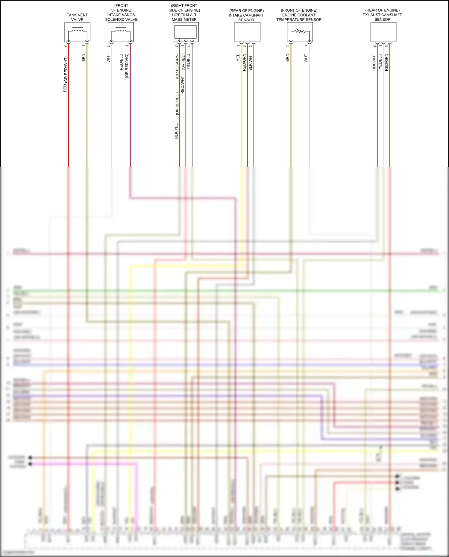 Wiring diagram engine coolant temperature sensor for BMW 5 series F10/F11 facelift (2013-2017) (6 of 6)