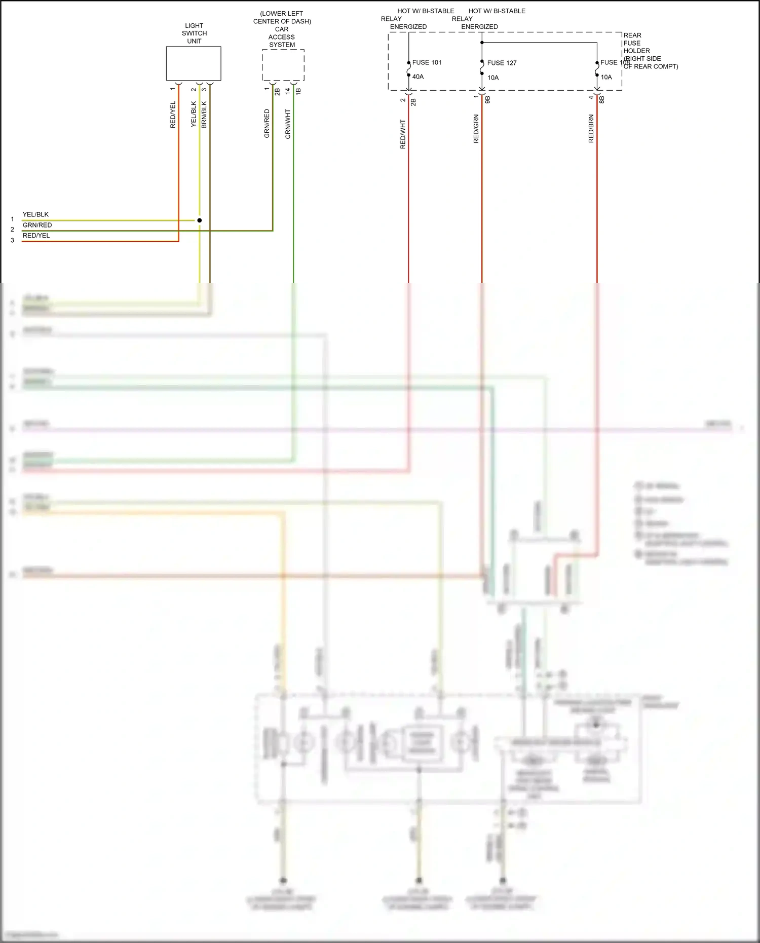 Wiring diagram headlight driver module for BMW 5 series F10/F11 facelift (2013-2017) (5 of 5)