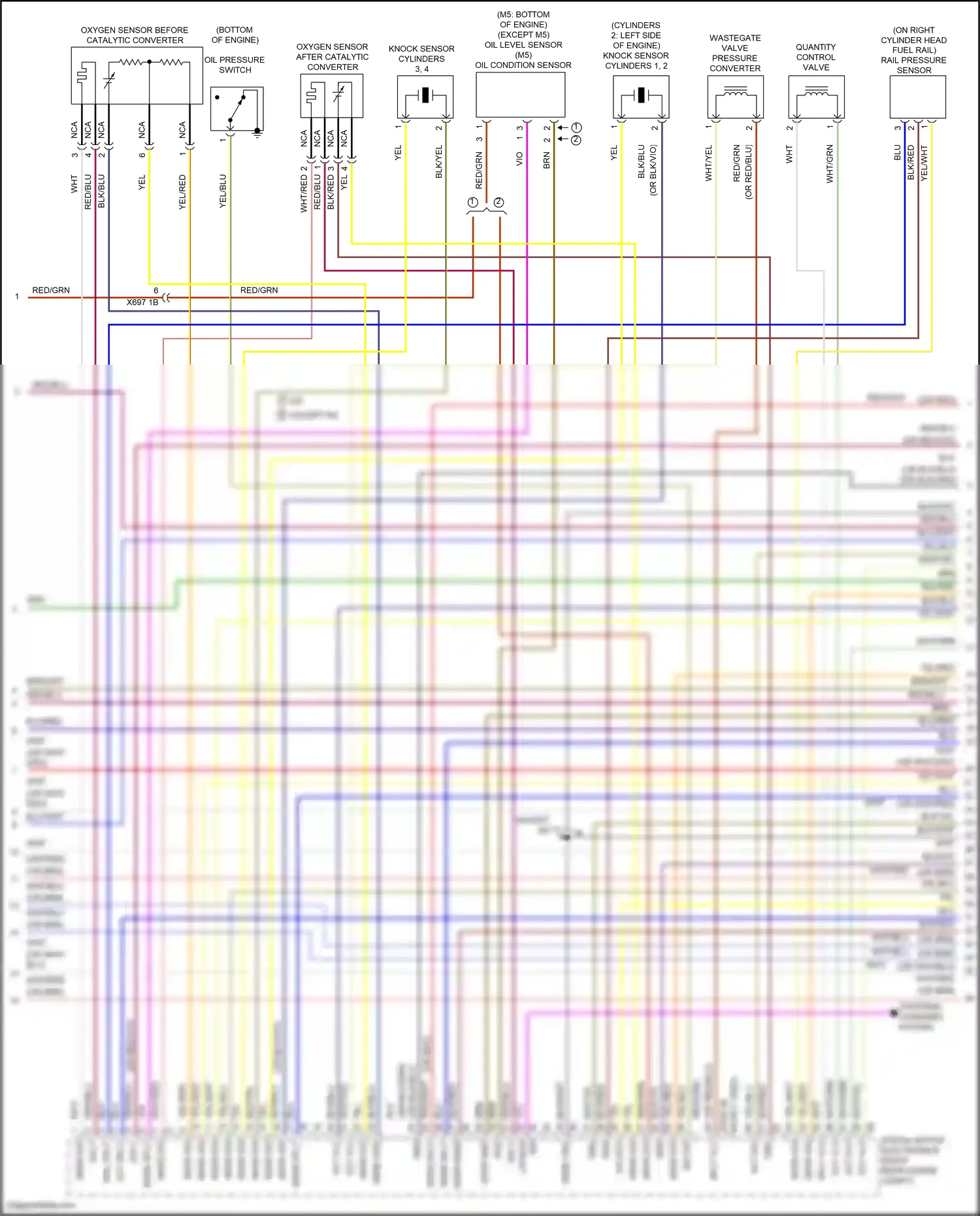 Wiring diagram quantity control valve for BMW 5 series F10/F11 facelift (2013-2017) (3 of 3)