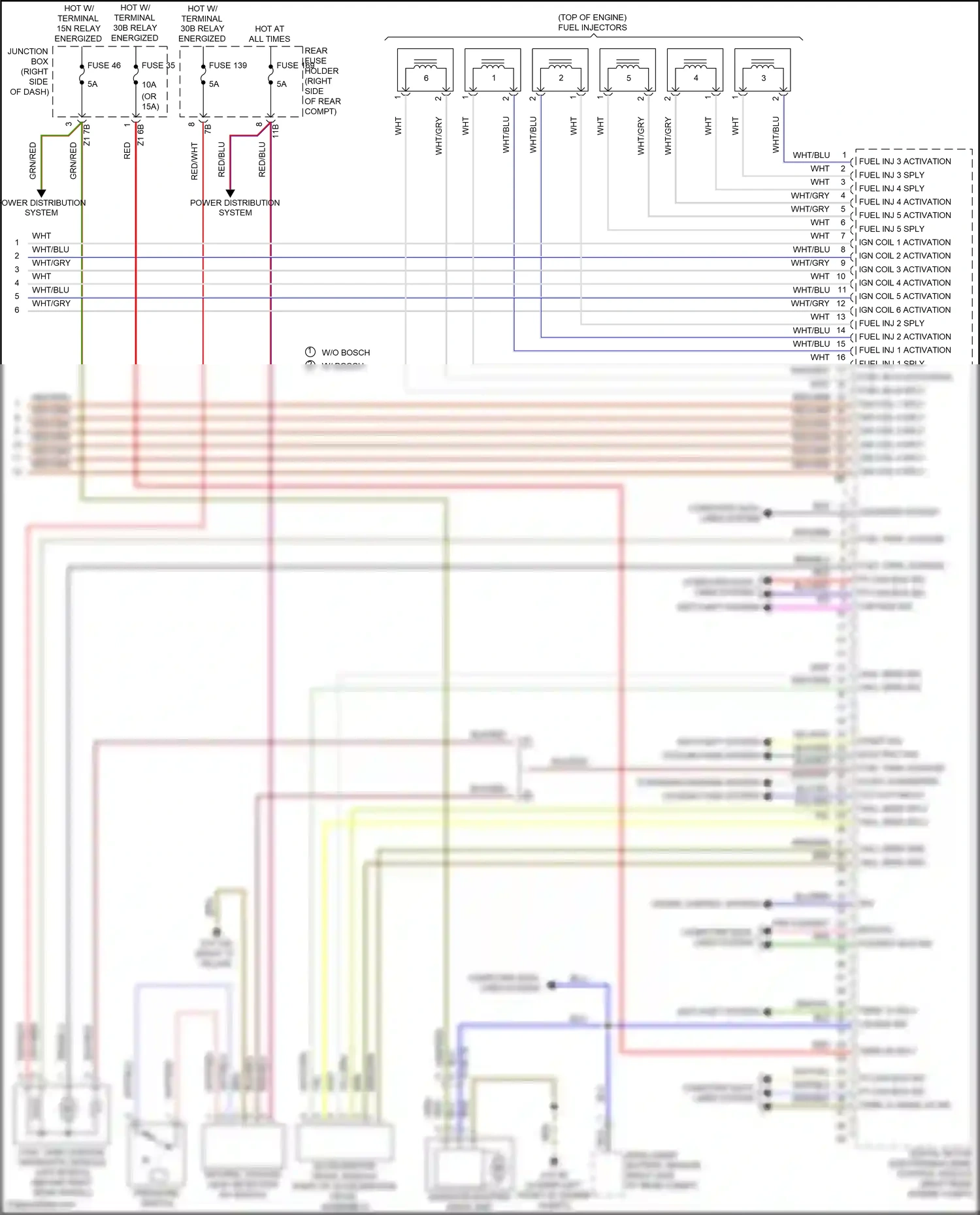 Wiring diagram starting/charging system for BMW 5 series F10/F11 facelift (2013-2017) (4 of 5)