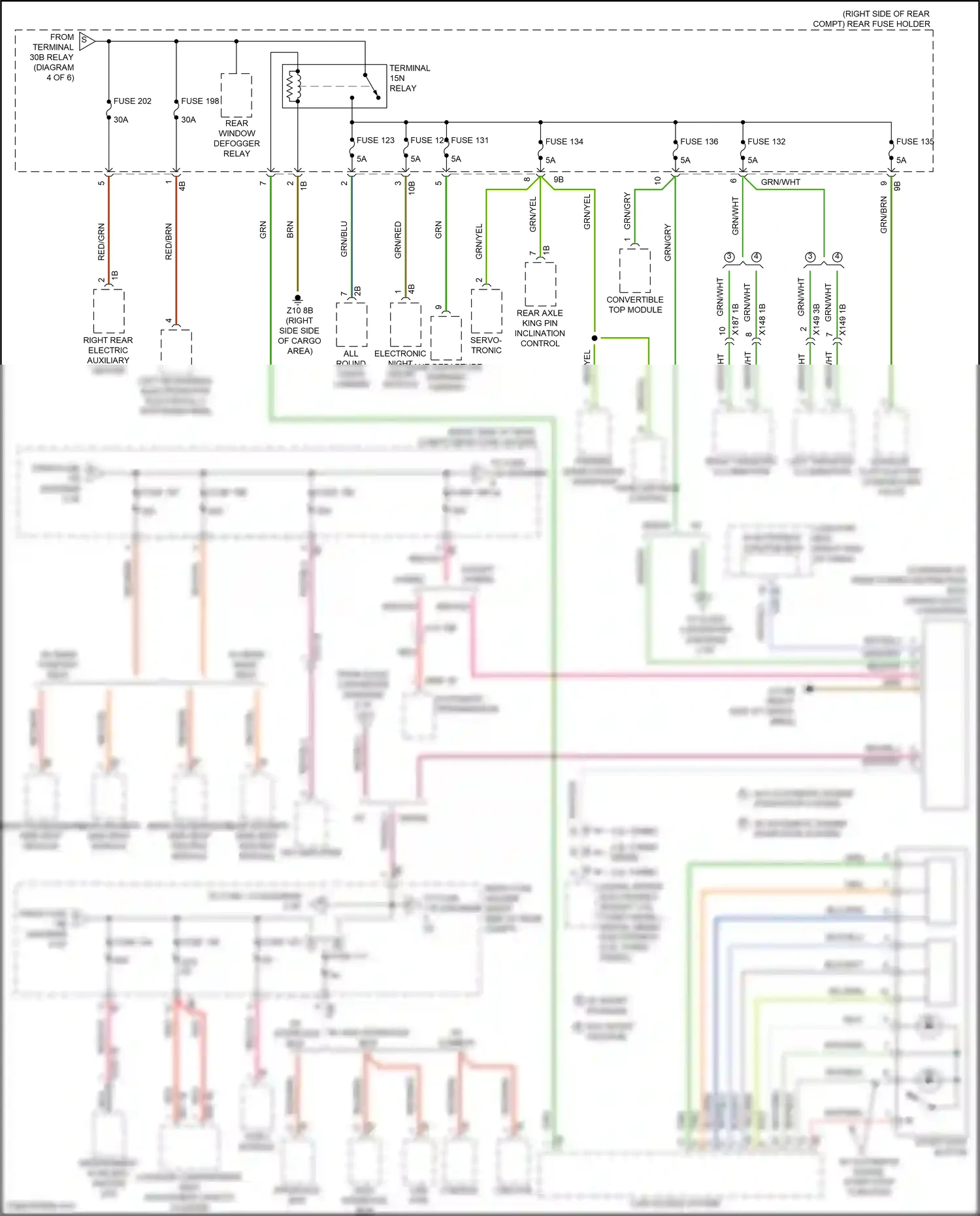 Wiring diagram w/ high interface box for BMW 5 series F10/F11 facelift (2013-2017) (1 of 2)