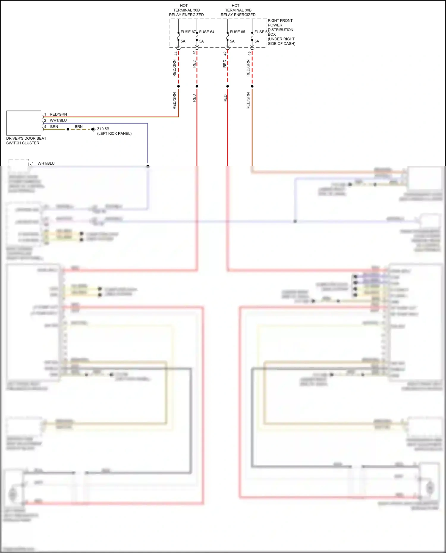 Wiring diagram computer data lines system for BMW 5 series G30/G31 facelift (2020-2024) (16 of 136)