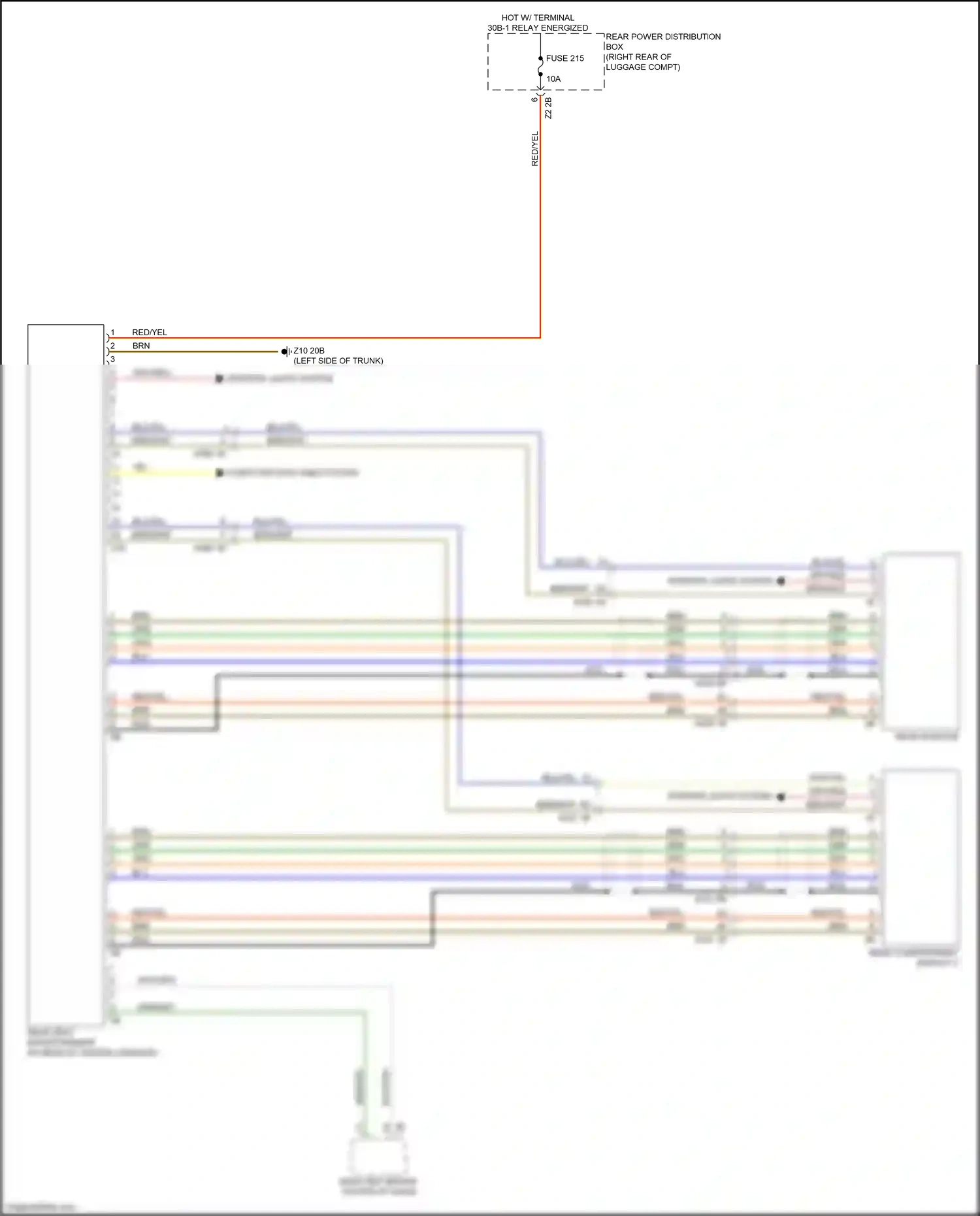 Wiring diagram computer data lines system for BMW 5 series G30/G31 facelift (2020-2024) (67 of 136)