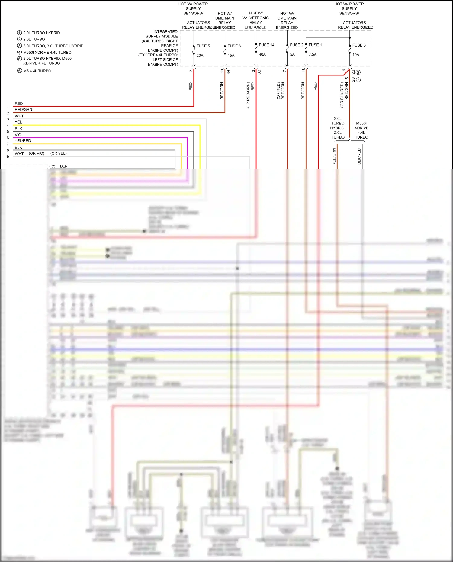 Wiring diagram computer data lines system for BMW 5 series G30/G31 facelift (2020-2024) (122 of 136)