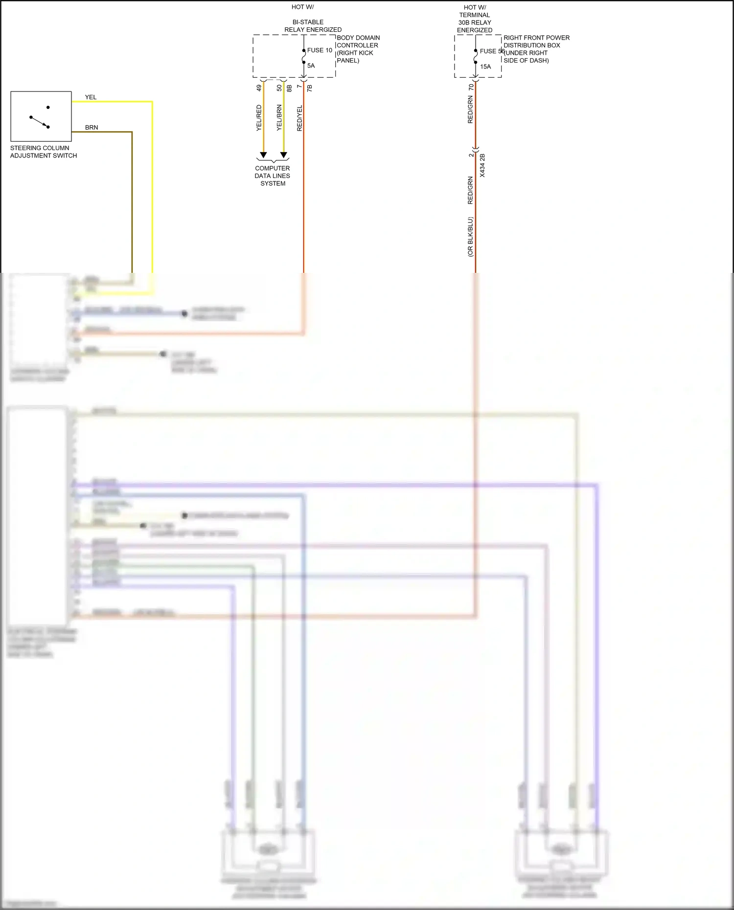 Wiring diagram computer data lines system for BMW 5 series G30/G31 facelift (2020-2024) (110 of 136)