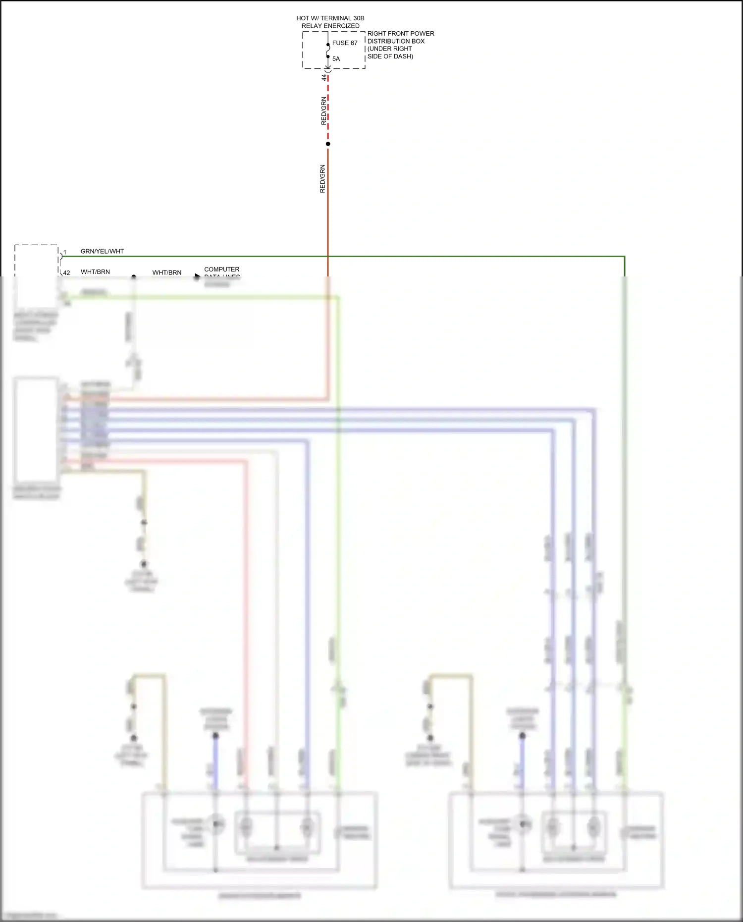 Wiring diagram computer data lines system for BMW 5 series G30/G31 facelift (2020-2024) (106 of 136)