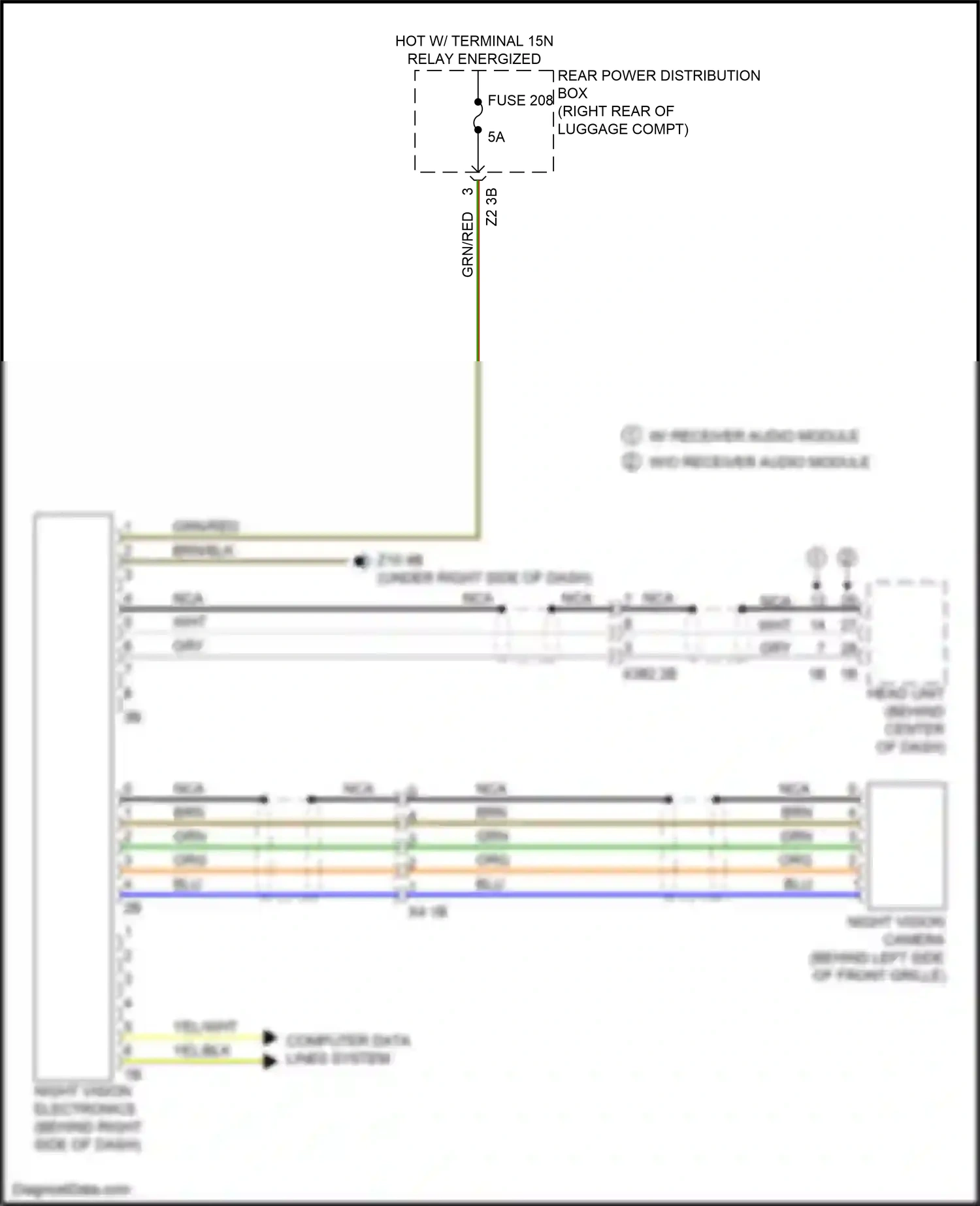 Wiring diagram computer data lines system for BMW 5 series G30/G31 facelift (2020-2024) (53 of 136)