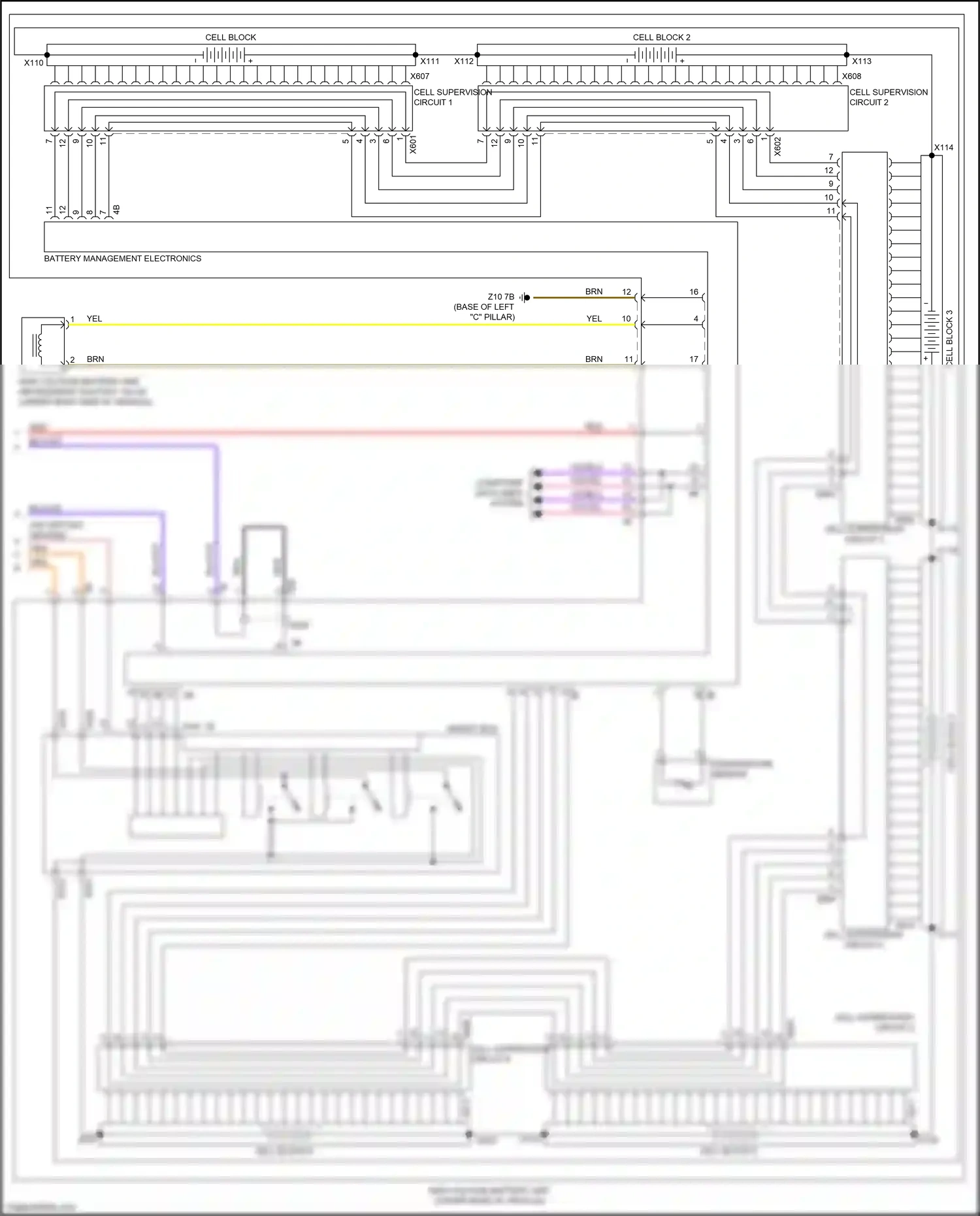 Wiring diagram computer data lines system for BMW 5 series G30/G31 facelift (2020-2024) (133 of 136)