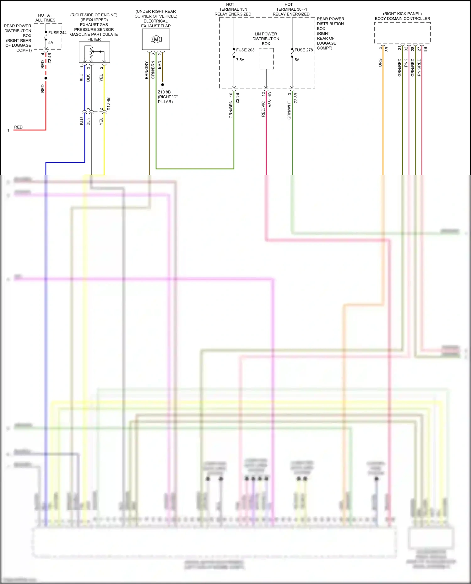 Wiring diagram computer data lines system for BMW 5 series G30/G31 facelift (2020-2024) (134 of 136)
