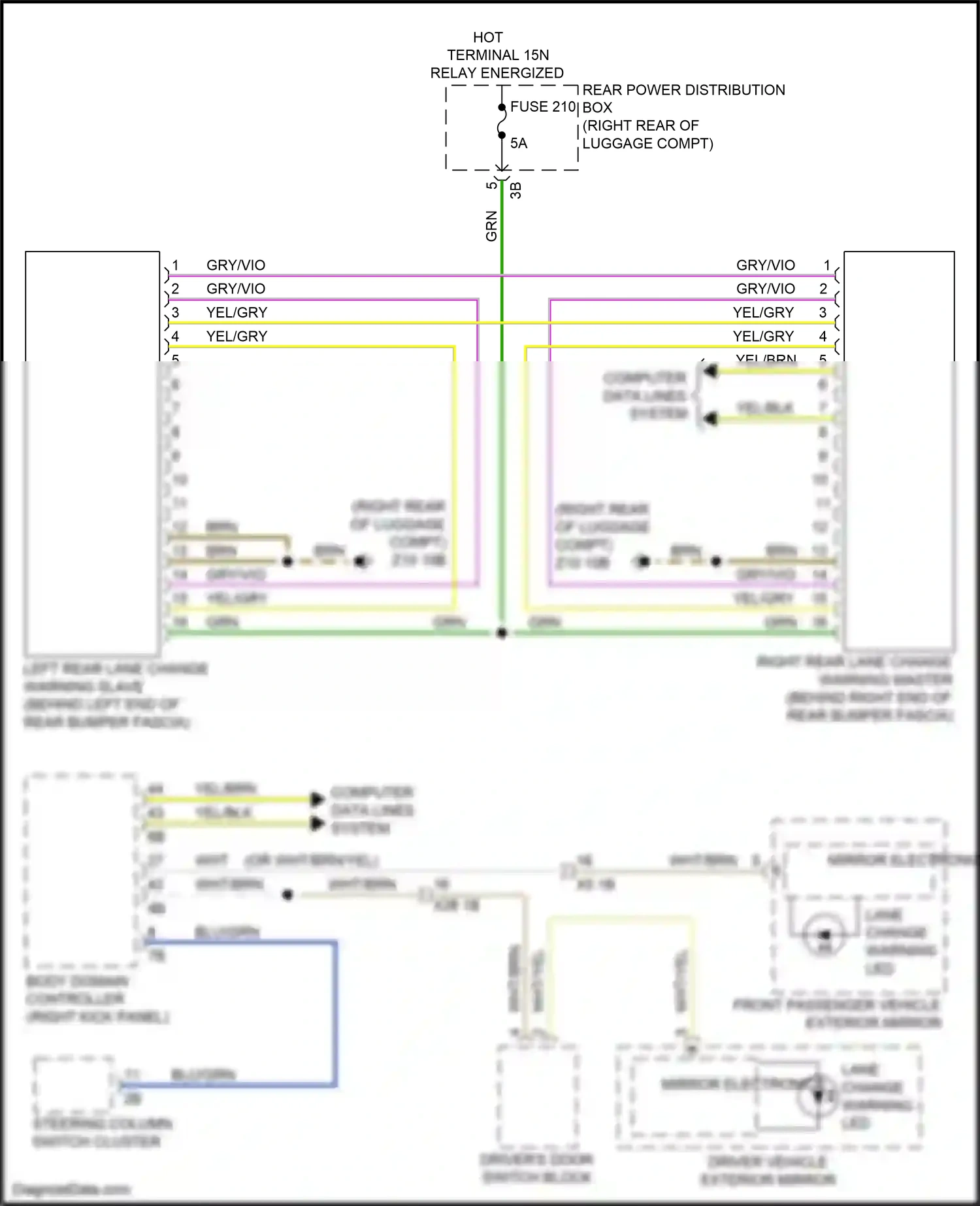 Wiring diagram computer data lines system for BMW 5 series G30/G31 facelift (2020-2024) (31 of 136)