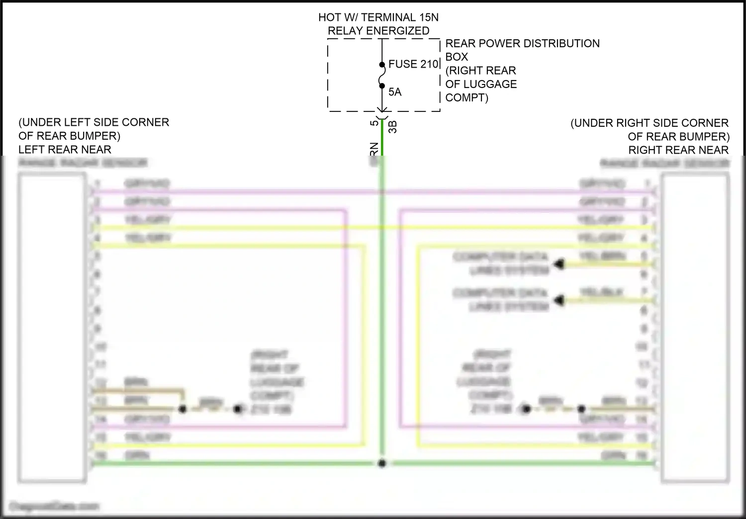 BMW 5 series G30/G31 facelift (2020-2024) computer data lines system wiring diagram  (23 of 136)