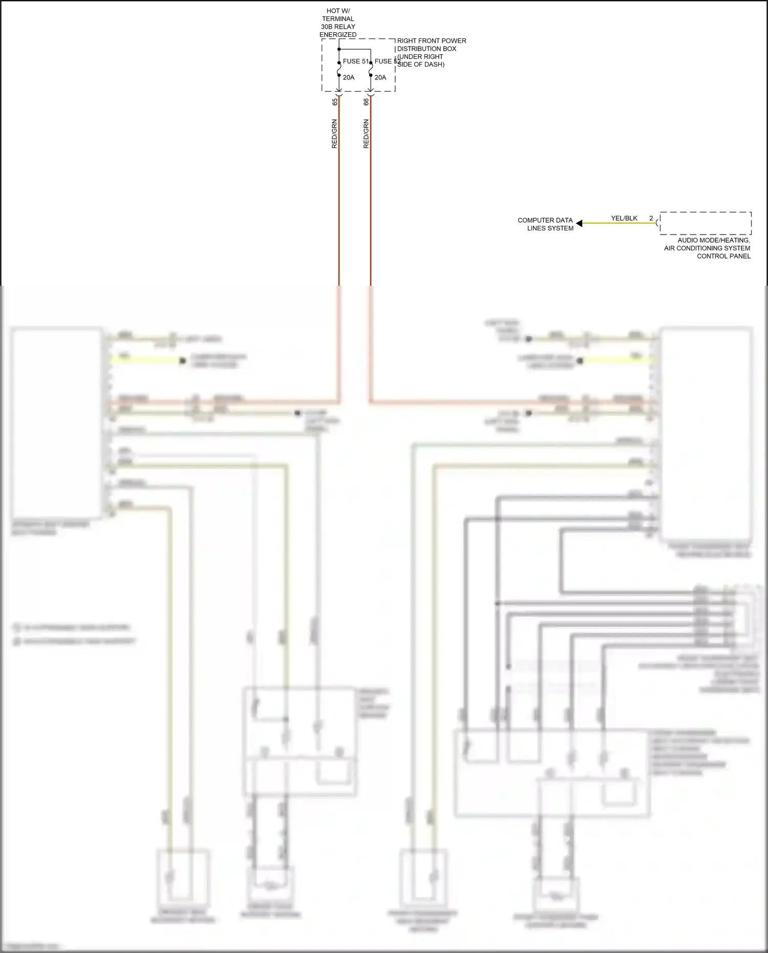 Wiring diagram computer data lines system for BMW 5 series G30/G31 facelift (2020-2024) (12 of 136)