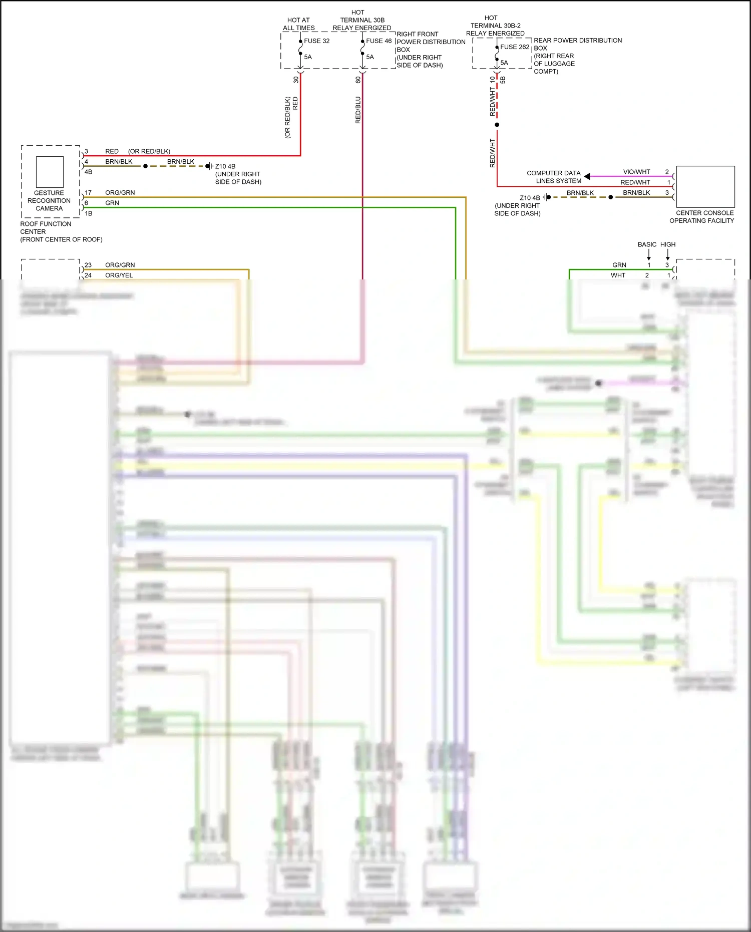 Wiring diagram computer data lines system for BMW 5 series G30/G31 facelift (2020-2024) (41 of 136)