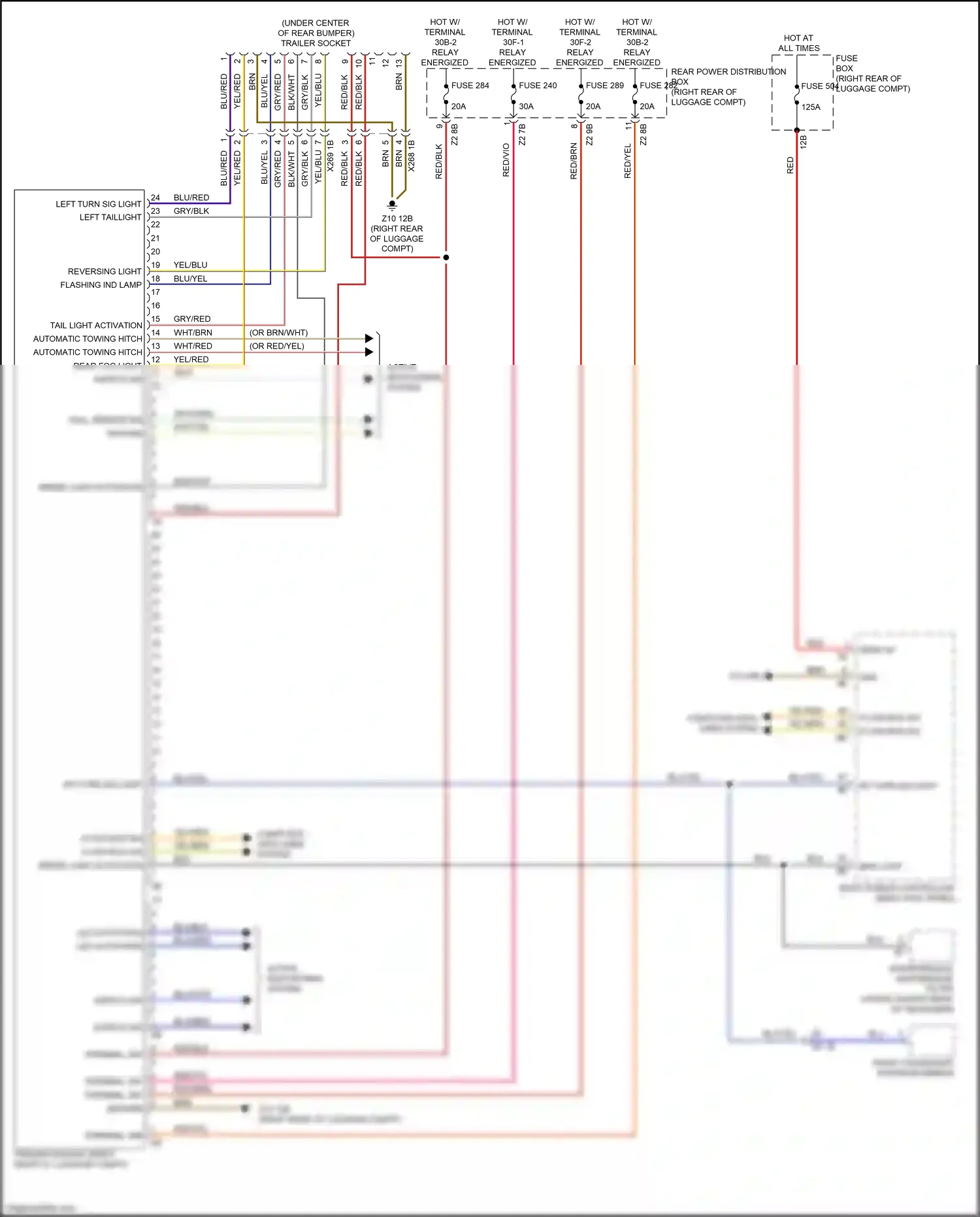Wiring diagram computer data lines system for BMW 5 series G30/G31 facelift (2020-2024) (10 of 136)