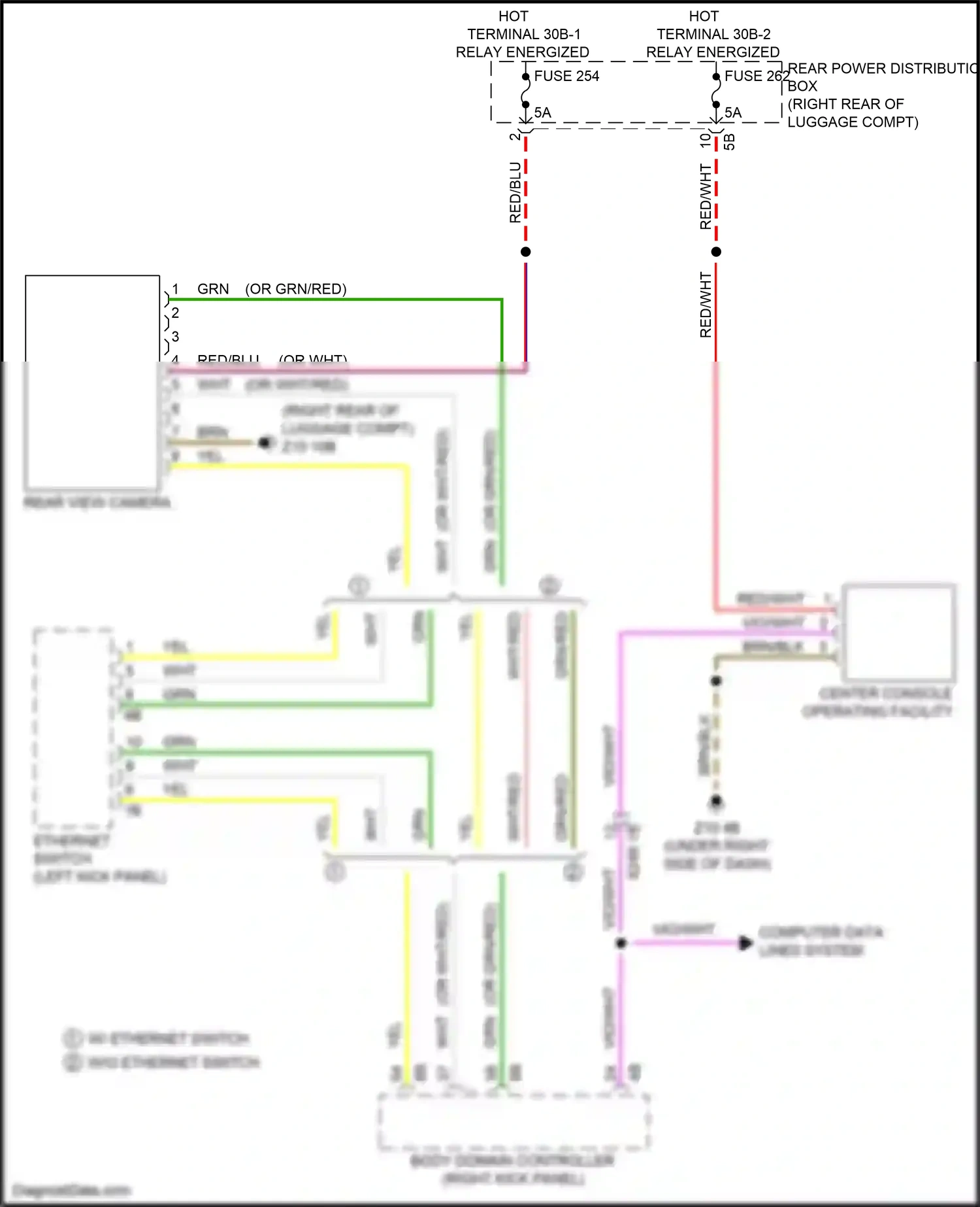 Wiring diagram computer data lines system for BMW 5 series G30/G31 facelift (2020-2024) (59 of 136)