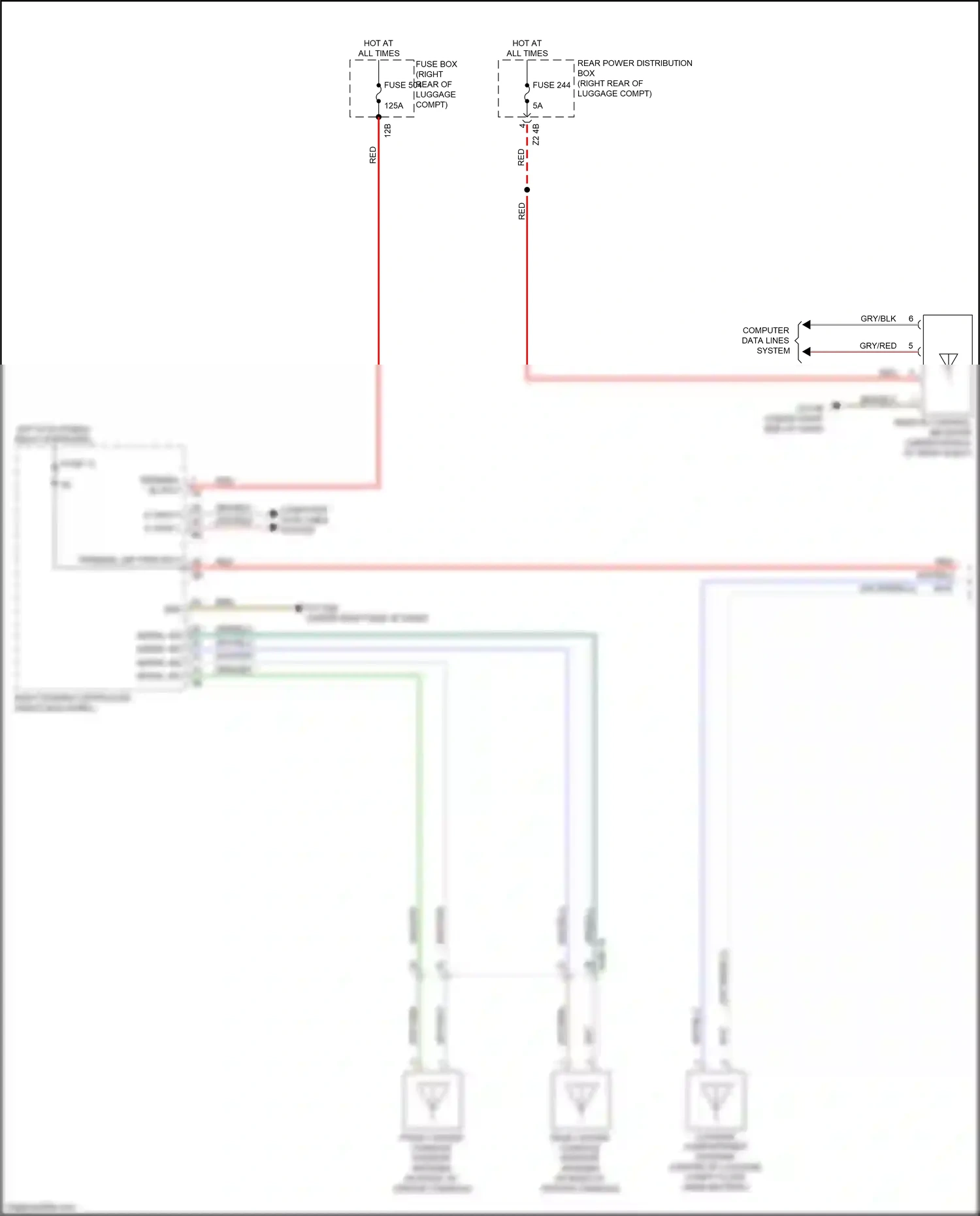 Wiring diagram computer data lines system for BMW 5 series G30/G31 facelift (2020-2024) (61 of 136)