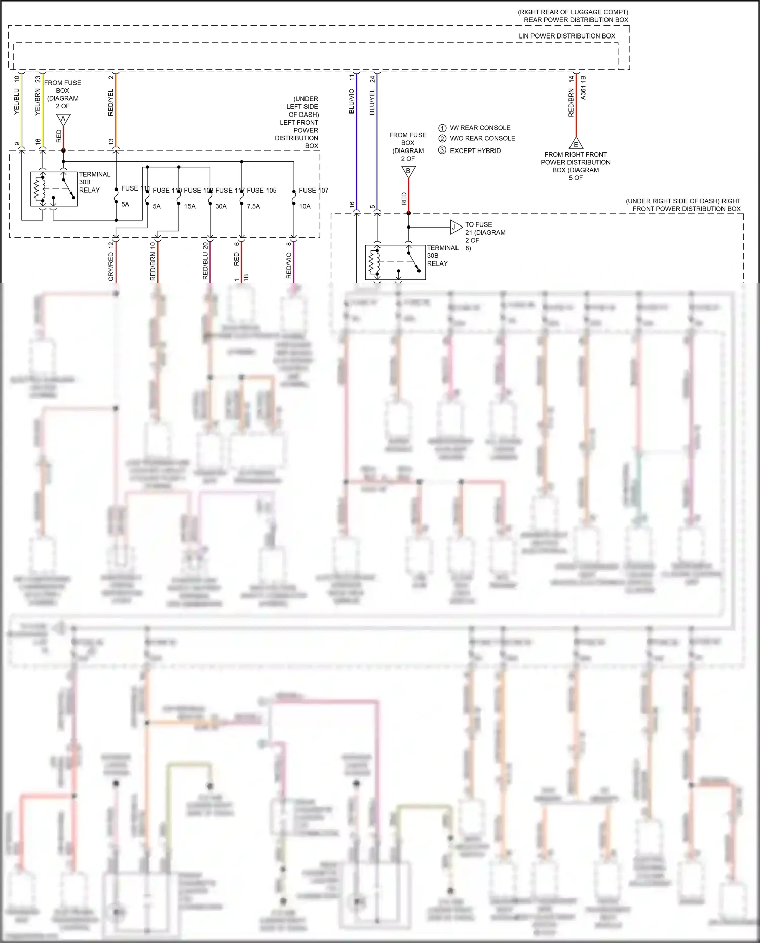 Wiring diagram electrical machine electronics for BMW 5 series G30/G31 facelift (2020-2024) (4 of 5)