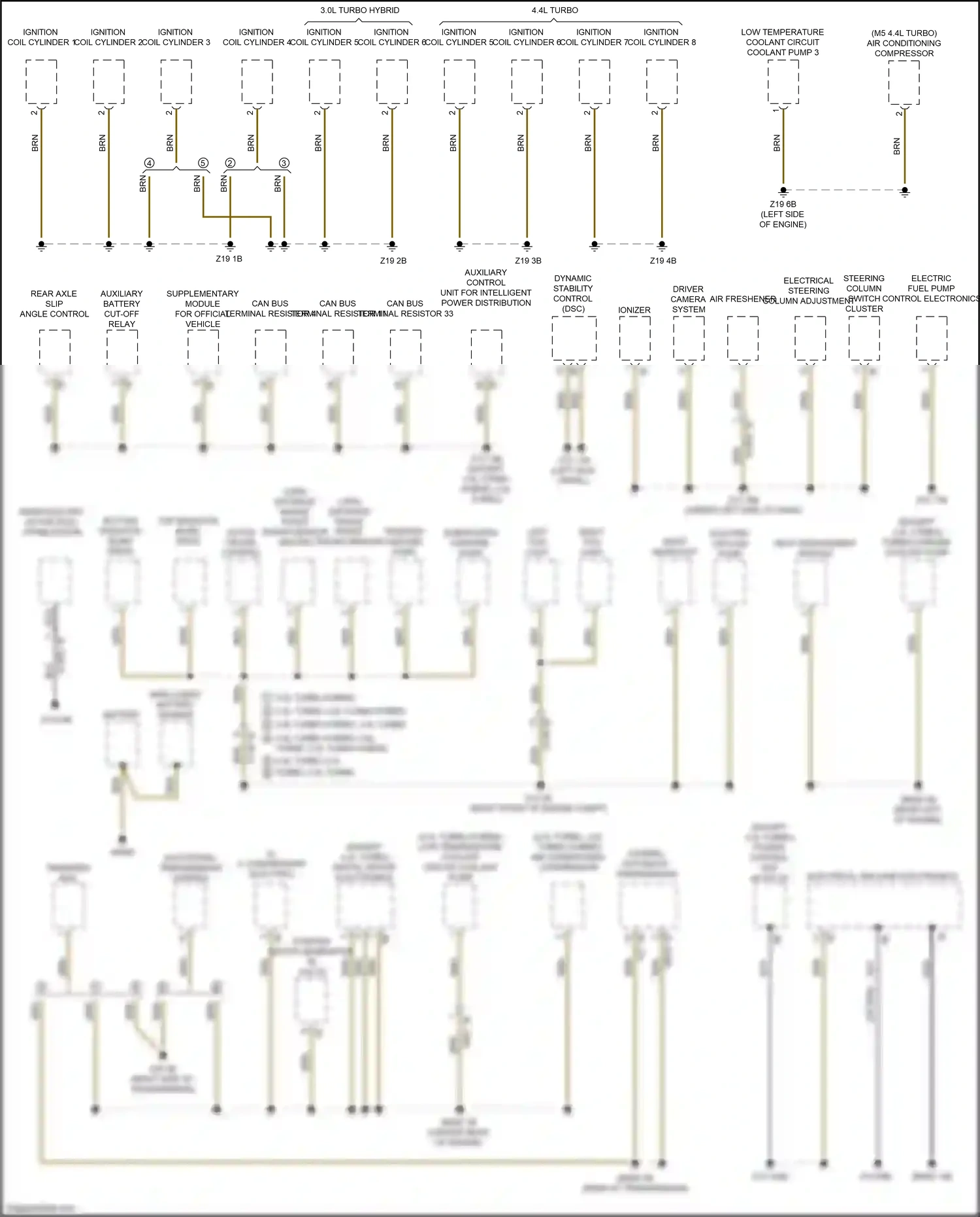 Wiring diagram electrical machine electronics for BMW 5 series G30/G31 facelift (2020-2024) (1 of 5)