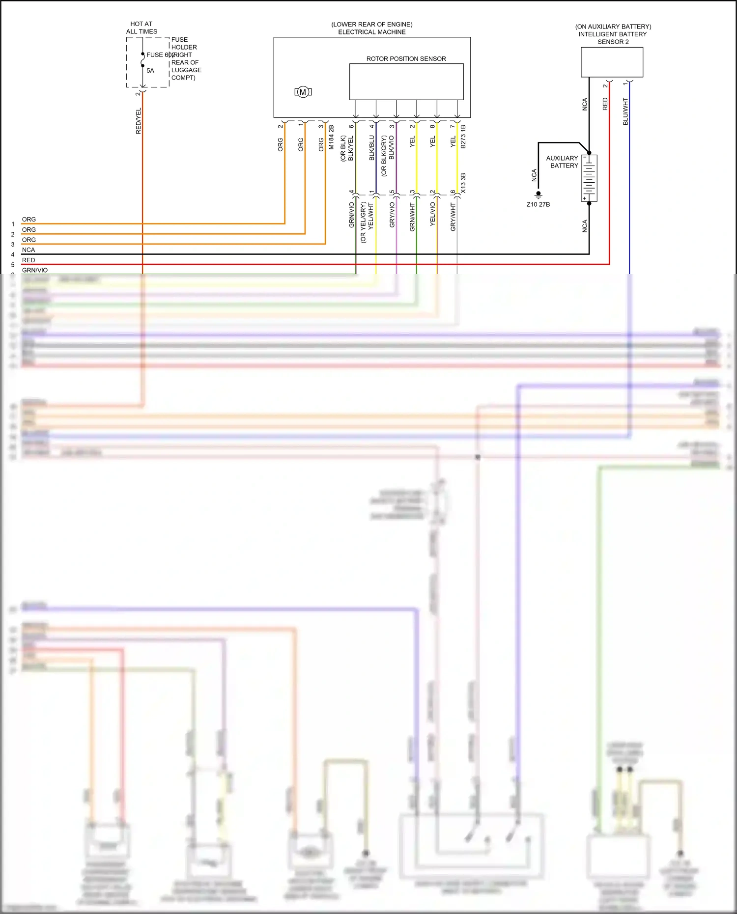 Wiring diagram electrical machine temperature sensor for BMW 5 series G30/G31 facelift (2020-2024) (1 of 1)