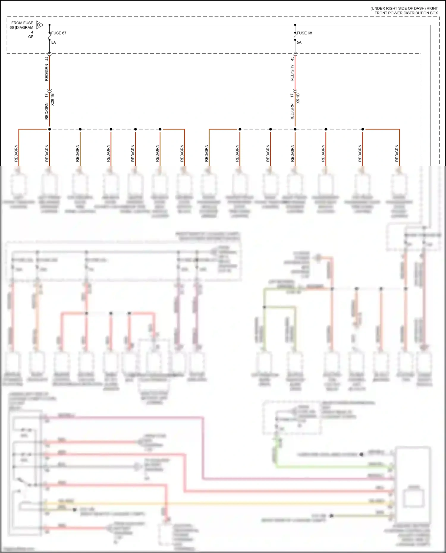 Wiring diagram vertical dynamics platform for BMW 5 series G30/G31 facelift (2020-2024) (4 of 4)