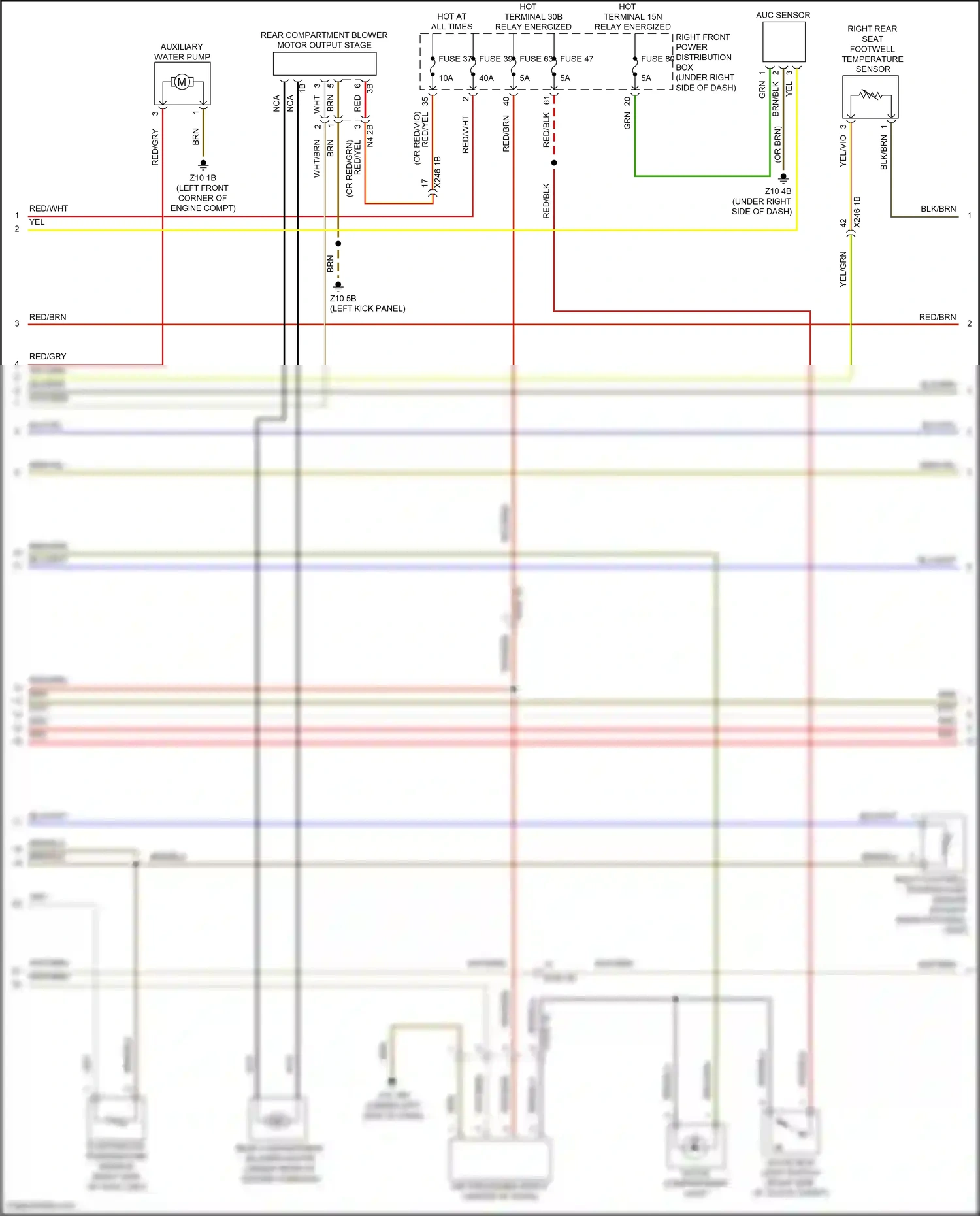 Wiring diagram auc sensor for BMW 5 series G30/G31 (2016-2020) (2 of 4)
