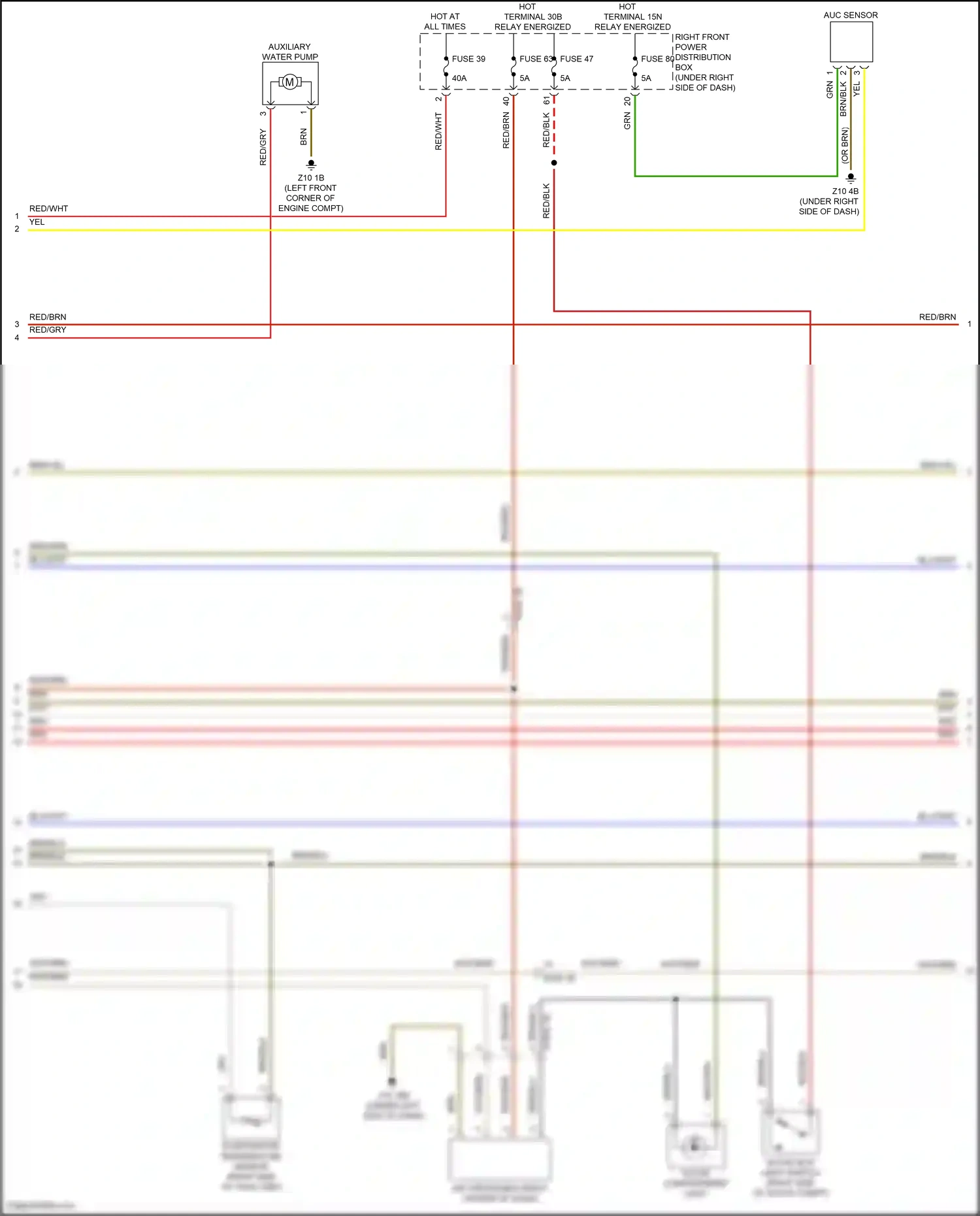 Wiring diagram auc sensor for BMW 5 series G30/G31 (2016-2020) (1 of 4)