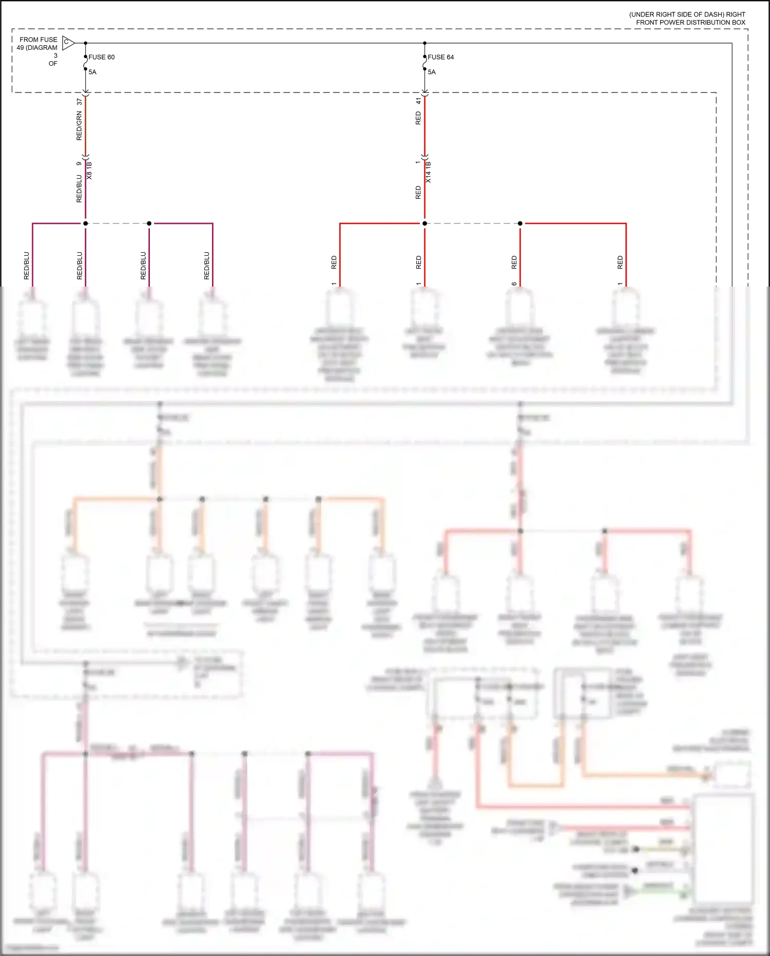 Wiring diagram basic variant for BMW 5 series G30/G31 (2016-2020) (4 of 4)