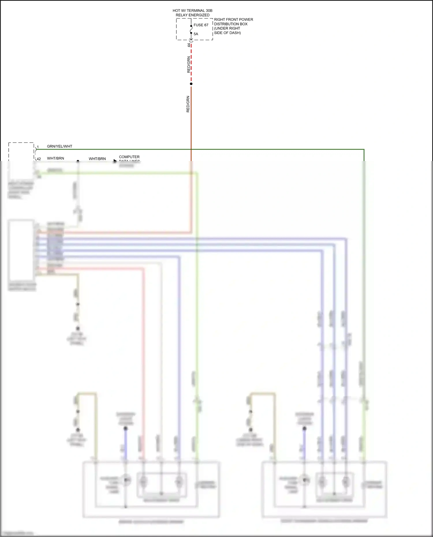Wiring diagram body domain controller for BMW 5 series G30/G31 (2016-2020) (35 of 45)