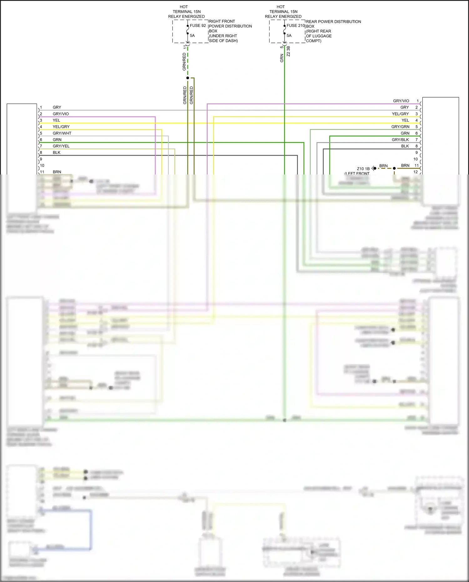 Wiring diagram body domain controller for BMW 5 series G30/G31 (2016-2020) (5 of 45)