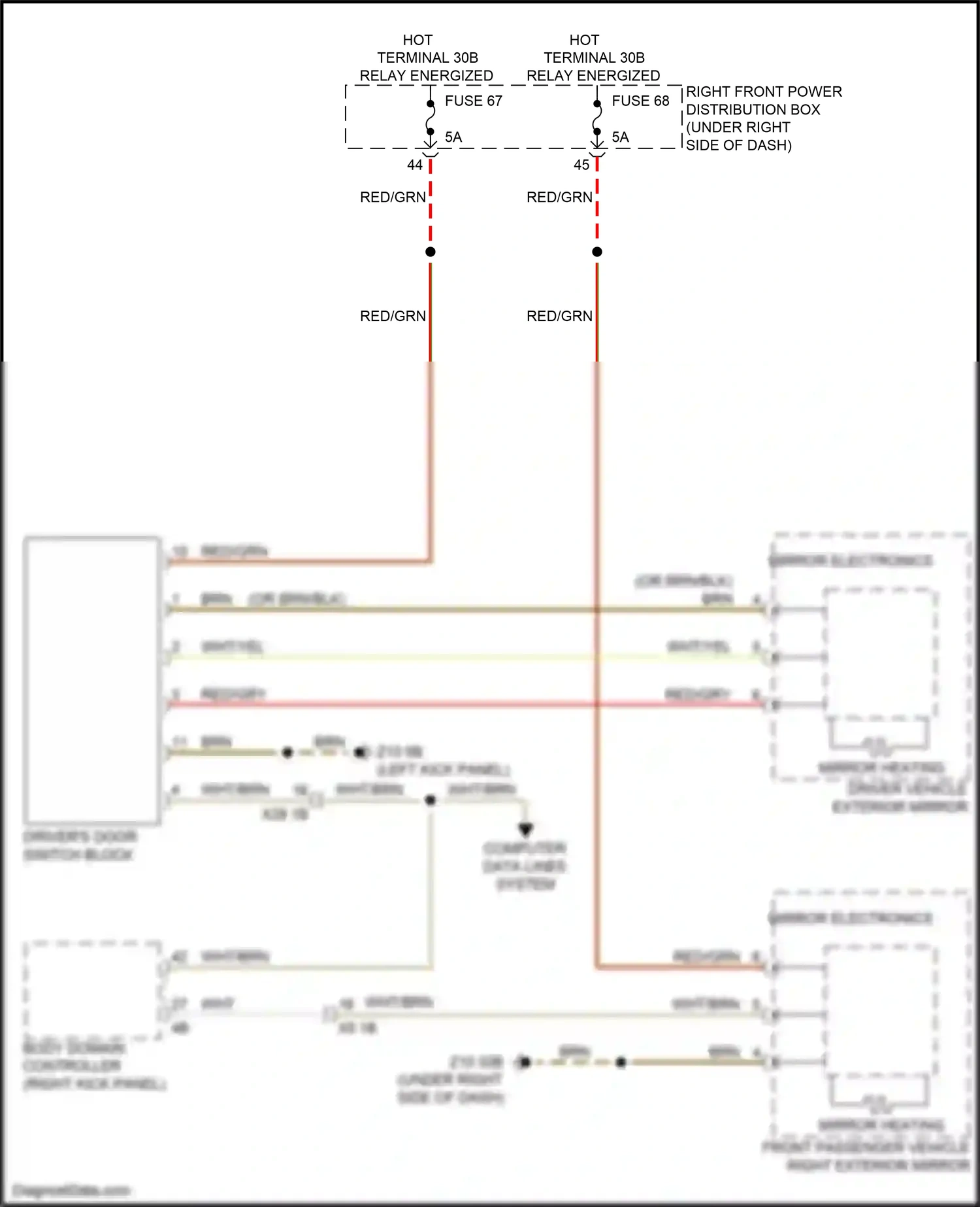 Wiring diagram body domain controller for BMW 5 series G30/G31 (2016-2020) (13 of 45)