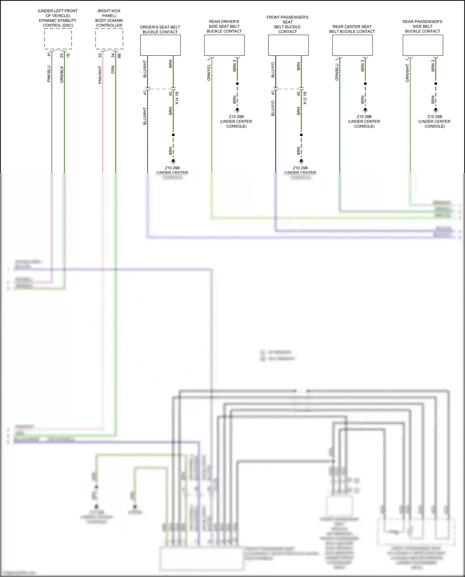 Wiring diagram body domain controller for BMW 5 series G30/G31 (2016-2020) (30 of 45)