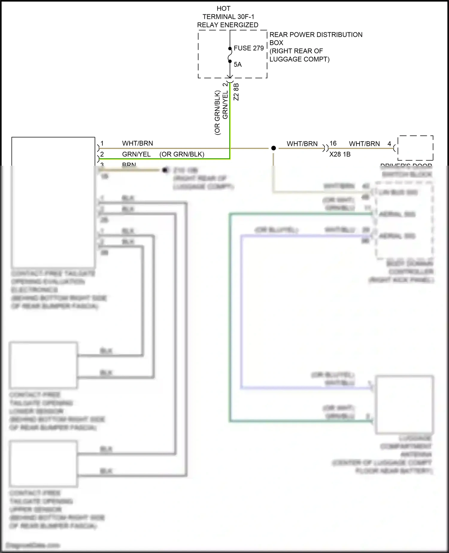 Wiring diagram body domain controller for BMW 5 series G30/G31 (2016-2020) (31 of 45)