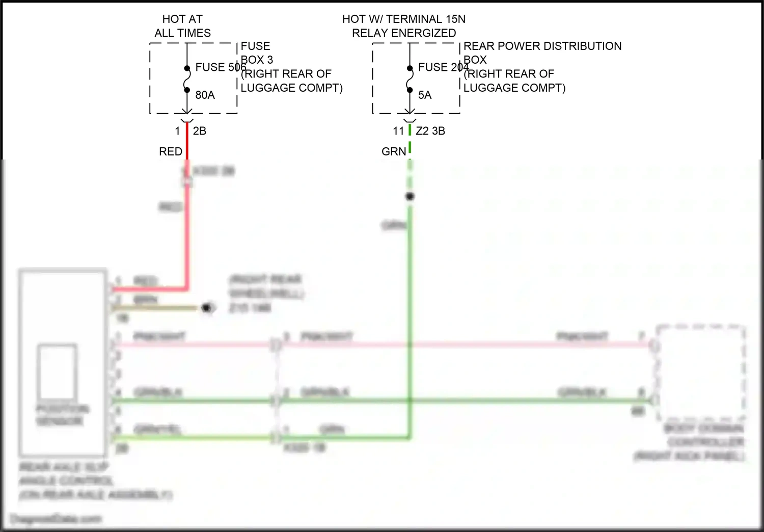 Wiring diagram body domain controller for BMW 5 series G30/G31 (2016-2020) (37 of 45)