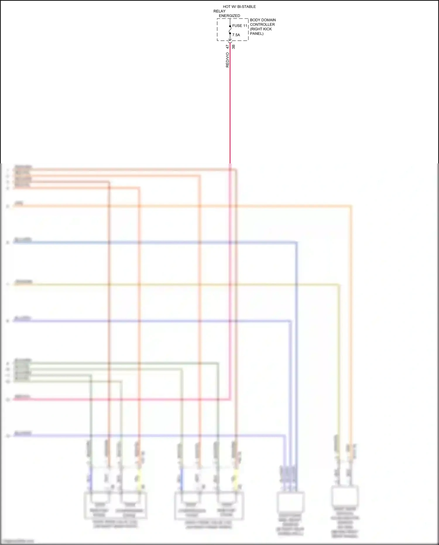 Wiring diagram compression stage for BMW 5 series G30/G31 (2016-2020) (2 of 2)