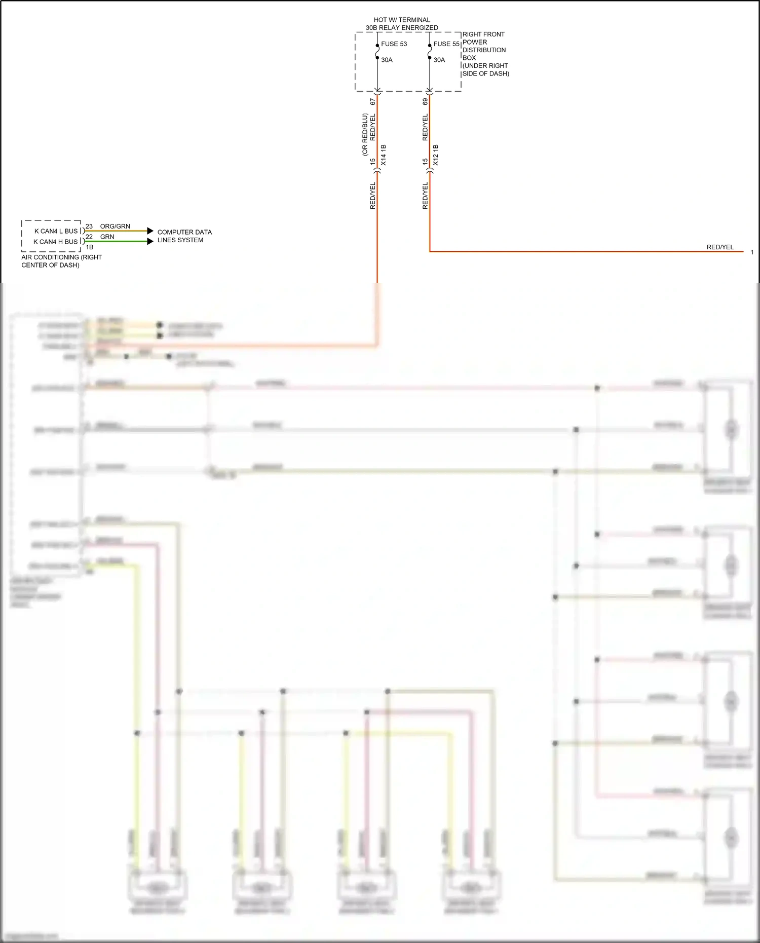 Wiring diagram computer data lines system for BMW 5 series G30/G31 (2016-2020) (65 of 108)