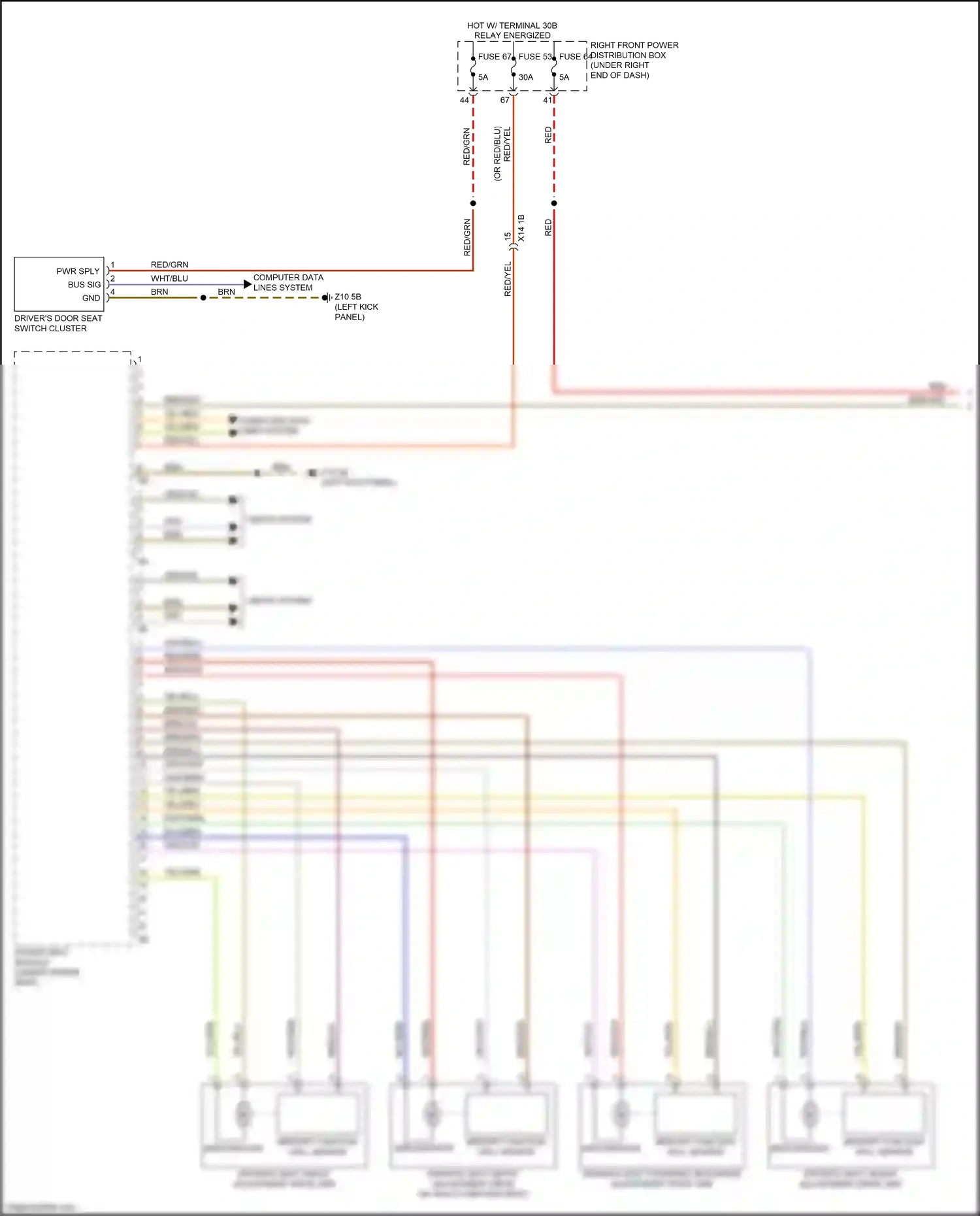 Wiring diagram computer data lines system for BMW 5 series G30/G31 (2016-2020) (83 of 108)