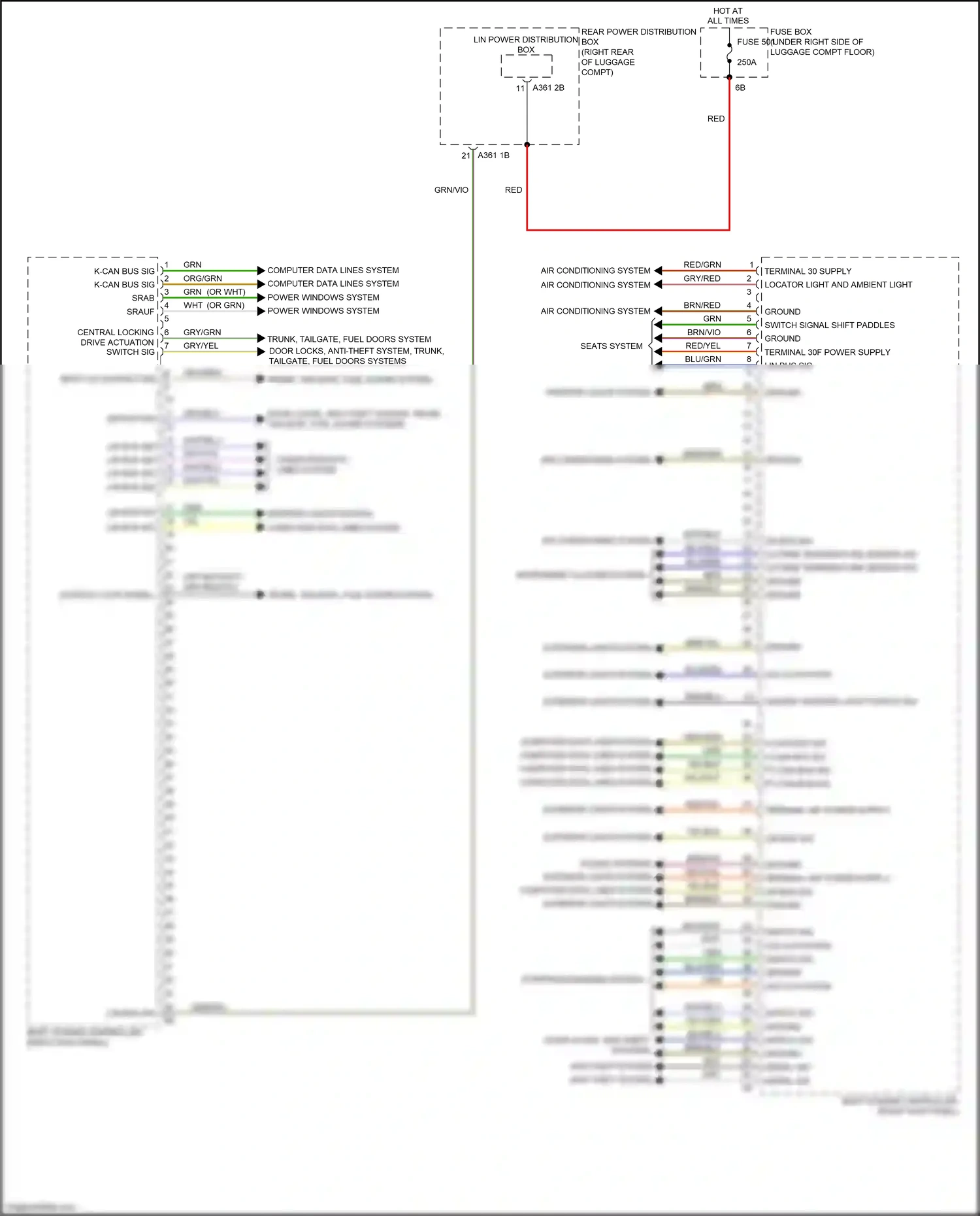 Wiring diagram computer data lines system for BMW 5 series G30/G31 (2016-2020) (14 of 108)