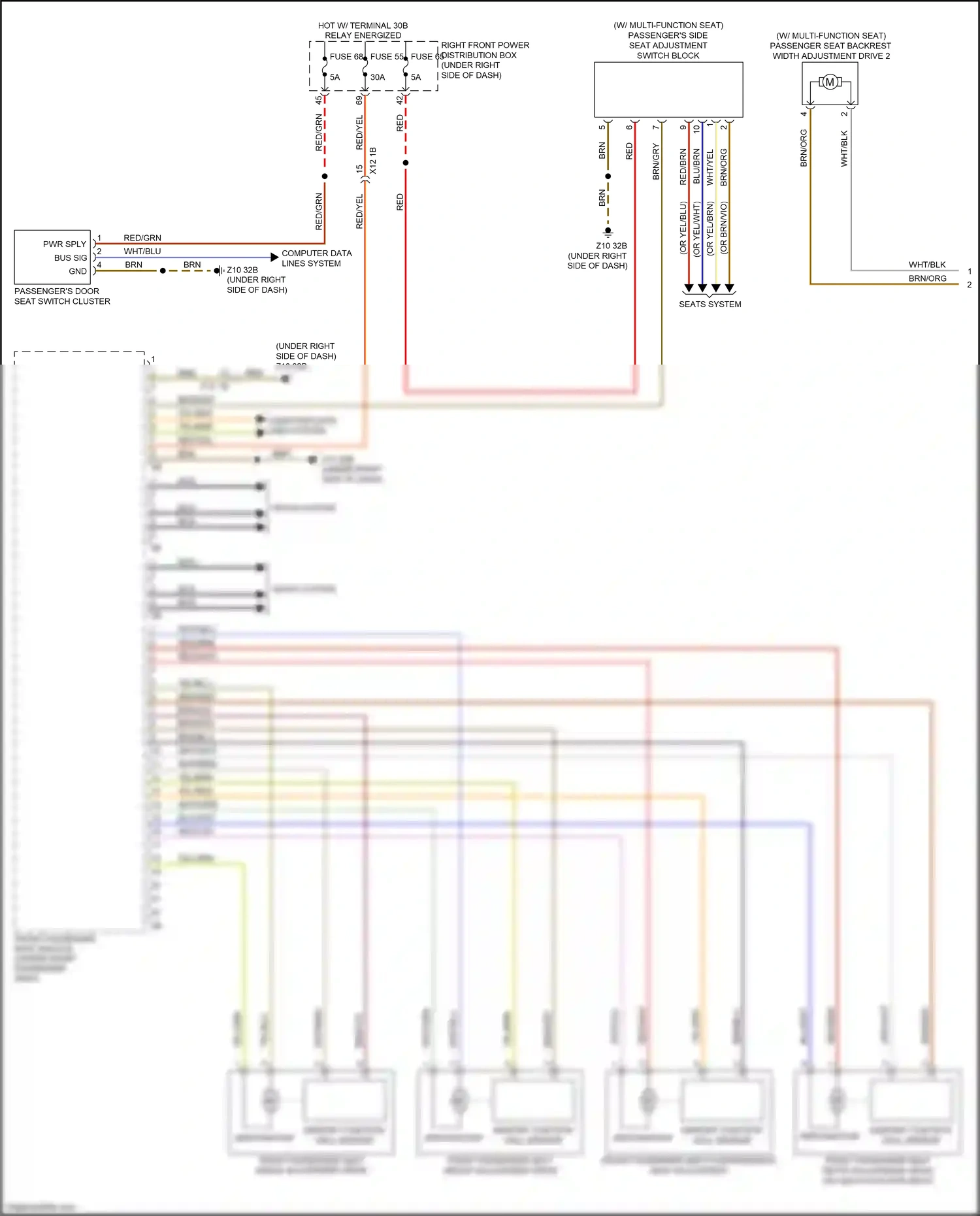 Wiring diagram computer data lines system for BMW 5 series G30/G31 (2016-2020) (88 of 108)