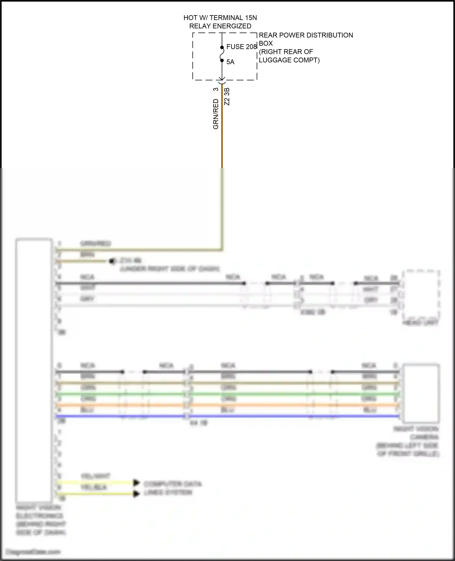 Wiring diagram computer data lines system for BMW 5 series G30/G31 (2016-2020) (3 of 108)